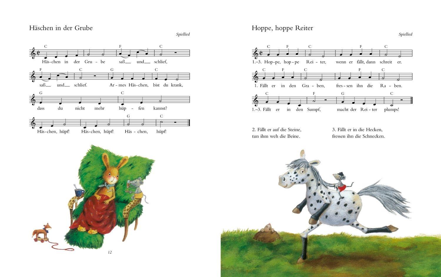 Beispielinhalt (Bild) Die schönsten Lieder für Groß und Klein