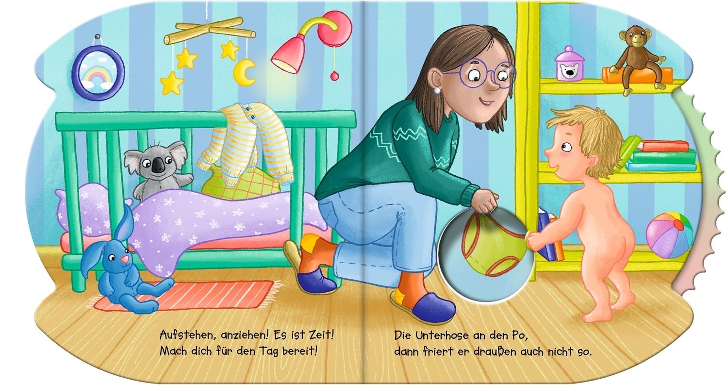 Beispielinhalt (Bild) Guck mal, was ich kann! Ich zieh mich schon alleine an!