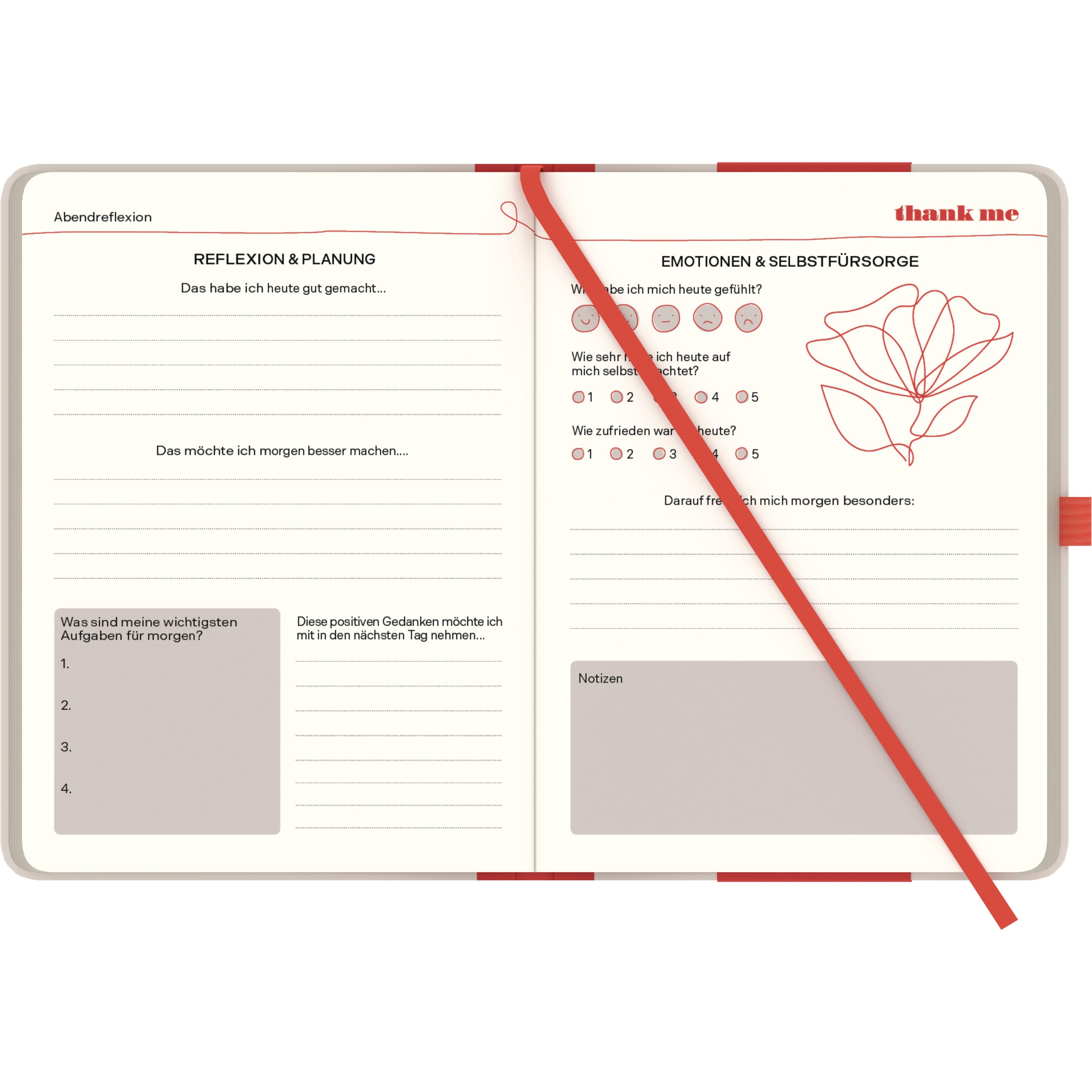 Beispielinhalt (Bild) thank me - my mindful  minutes - 10 minutes daily selfcare