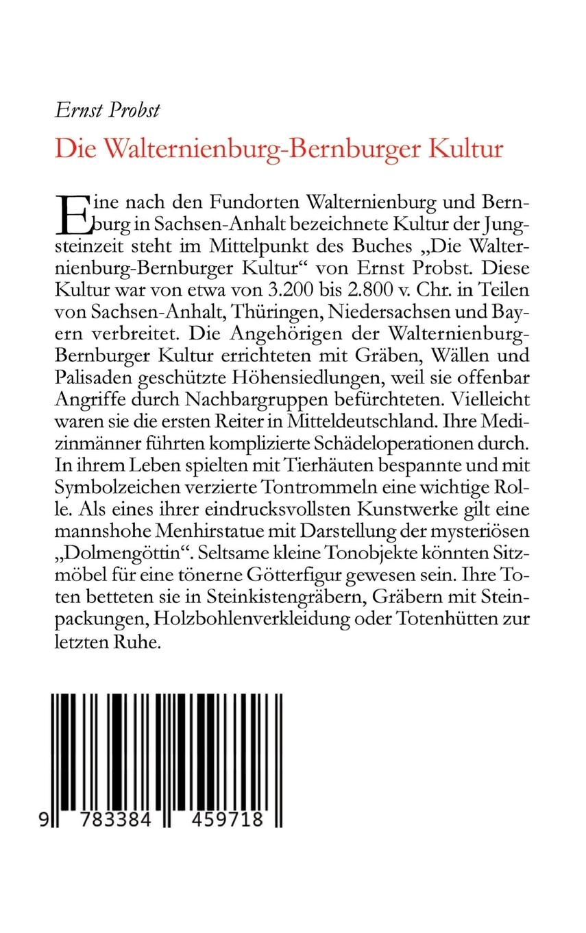 Rückseitencover Die Walternienburg-Bernburger Kultur
