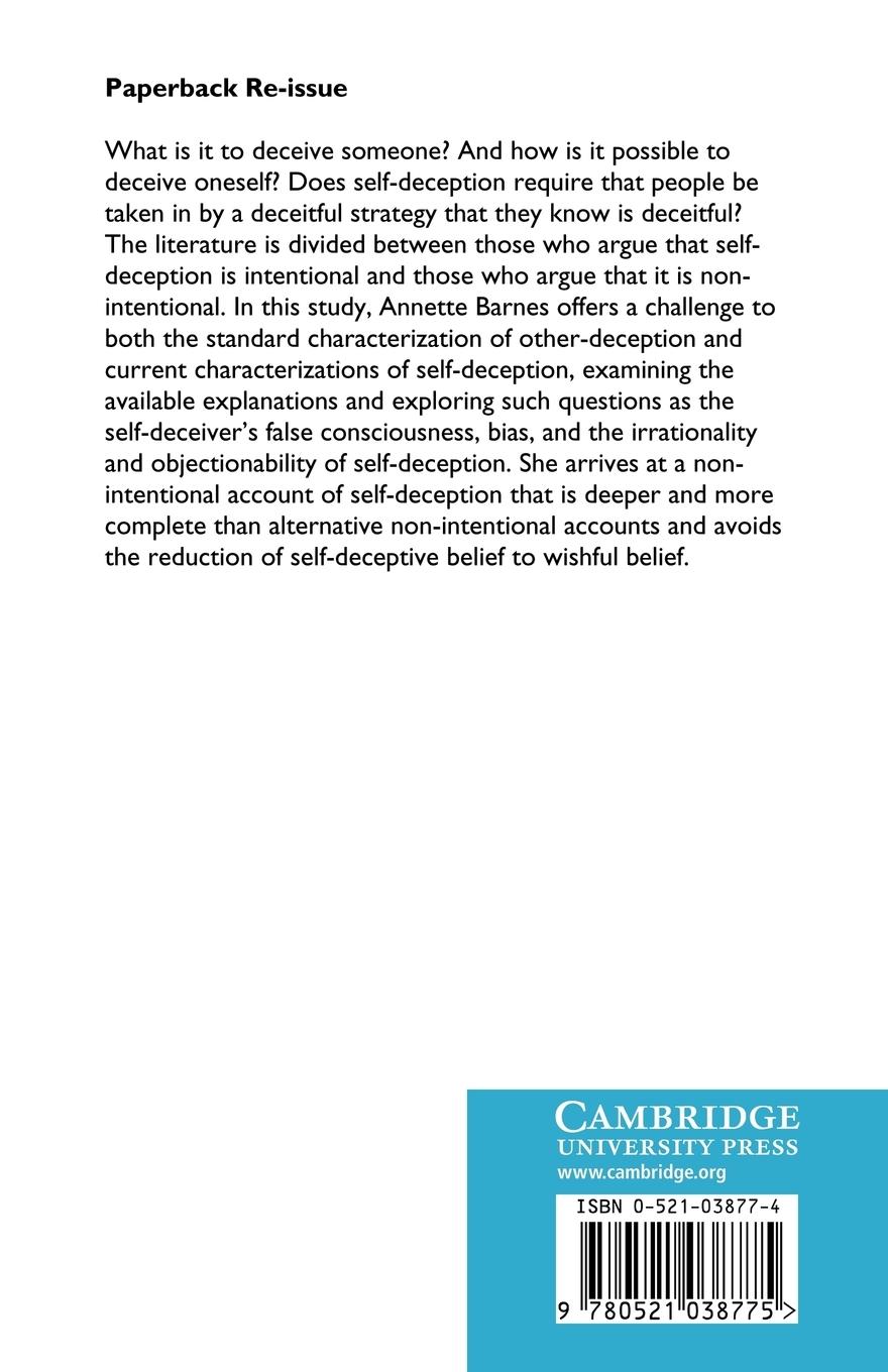 Rückseitencover Seeing Through Self-Deception