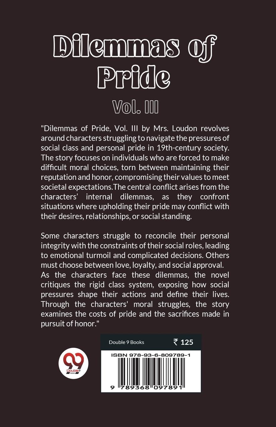Rückseitencover Dilemmas of Pride Vol. III