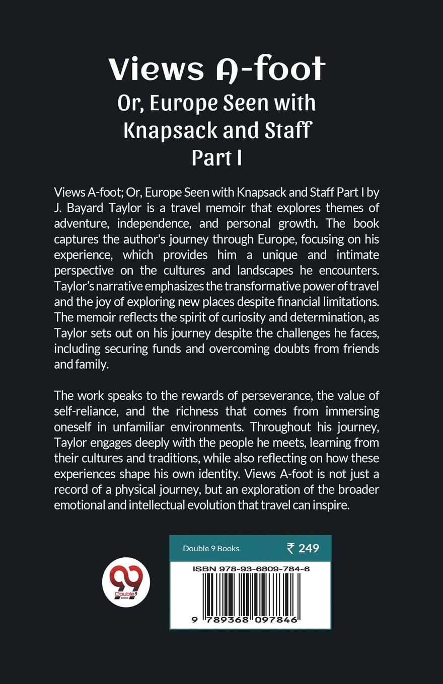 Rückseitencover Views A-foot Or, Europe Seen with Knapsack and Staff Part I