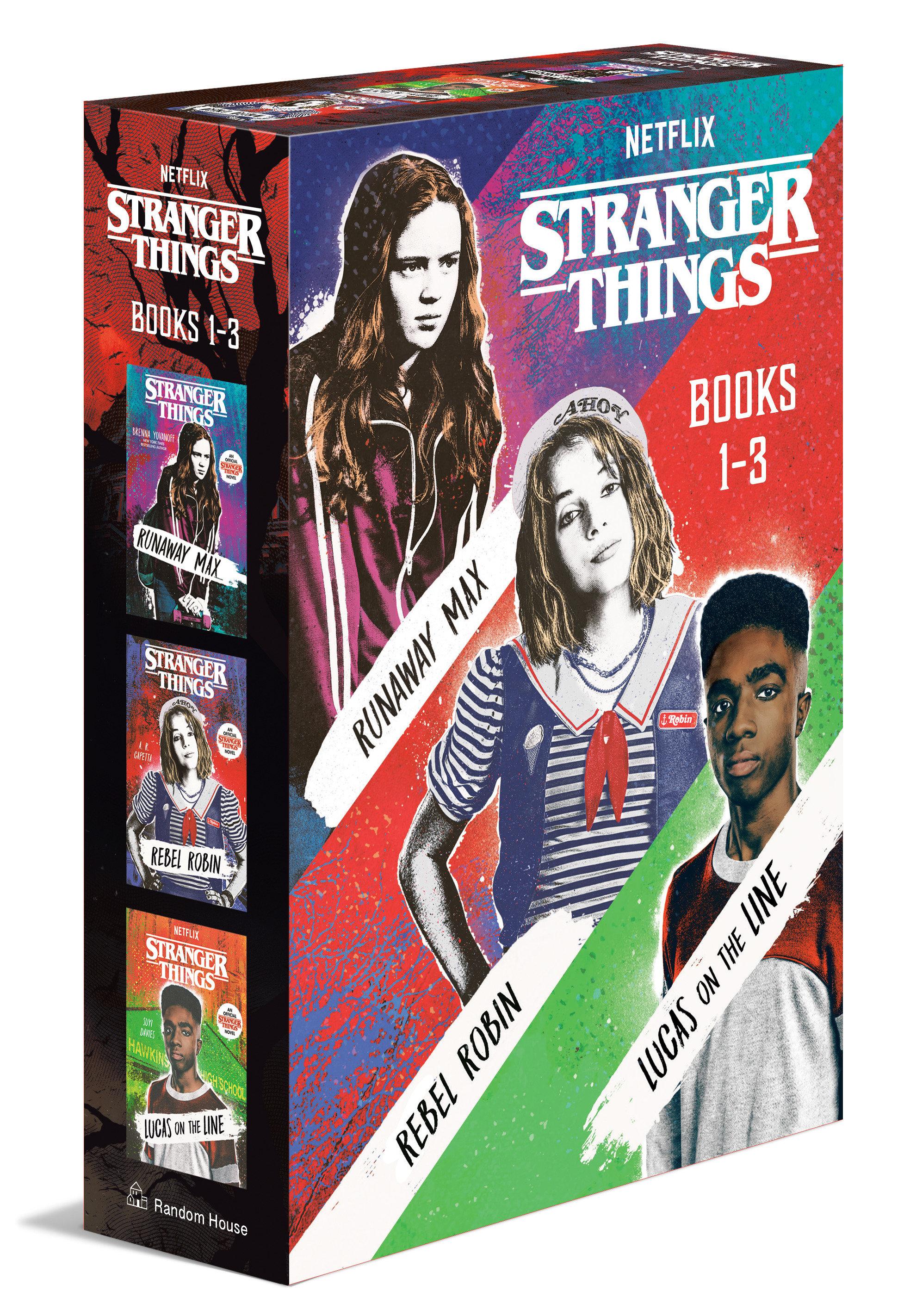 Vorderes Coverbild Stranger Things Boxed Set, Books 1-3: Runaway Max, Rebel Robin, and Lucas on the Line