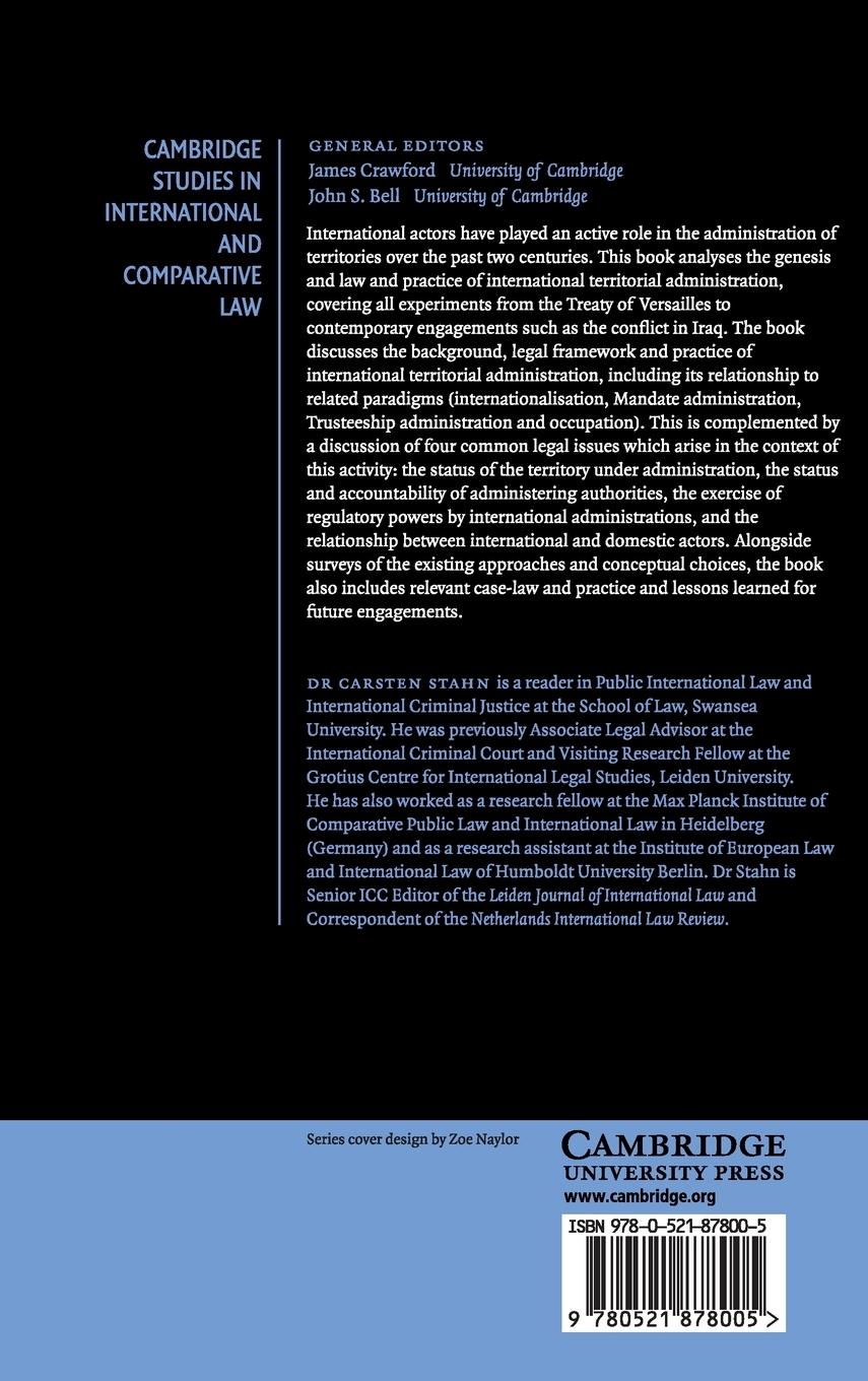 Rückseitencover The Law and Practice of International Territorial Administration