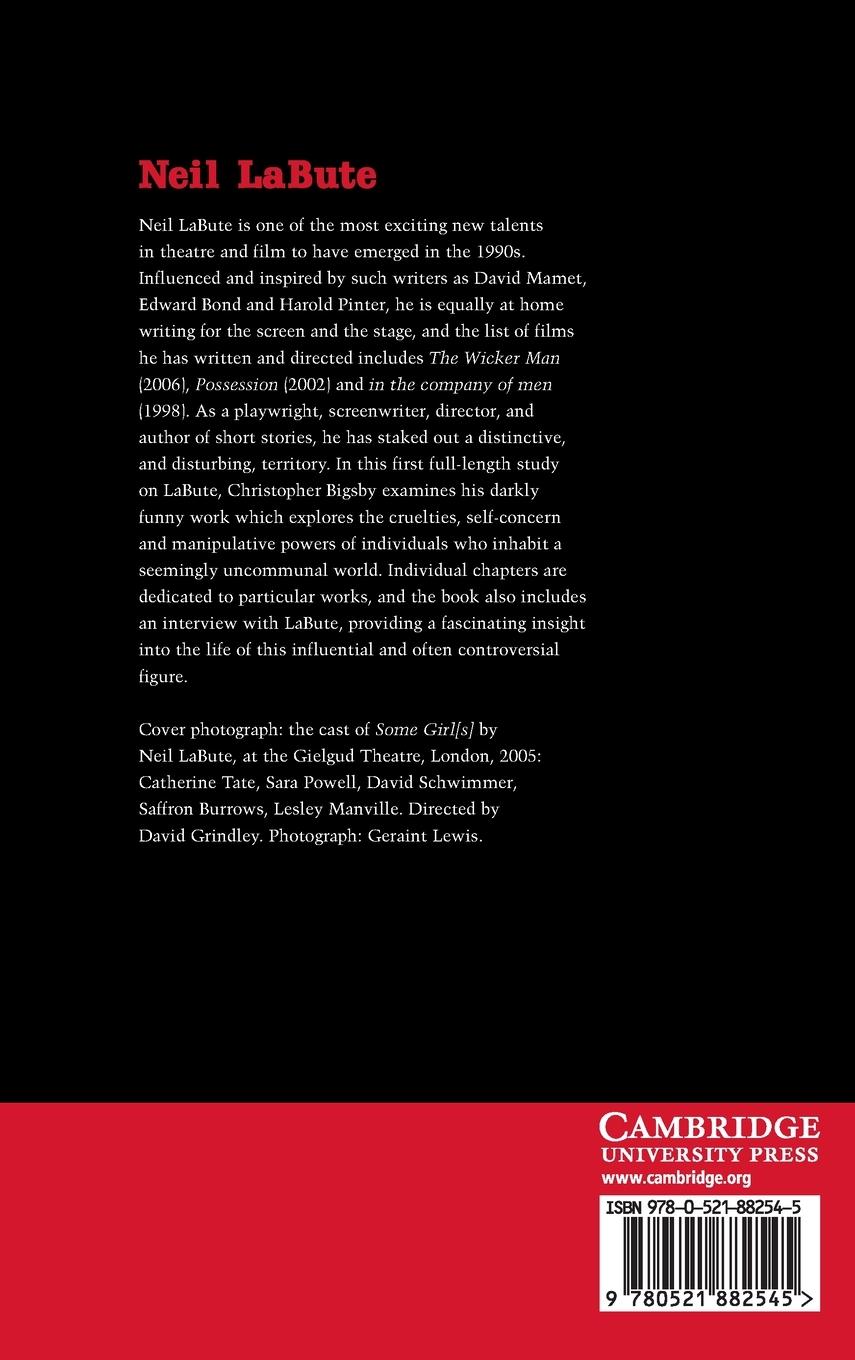 Rückseitencover Neil LaBute