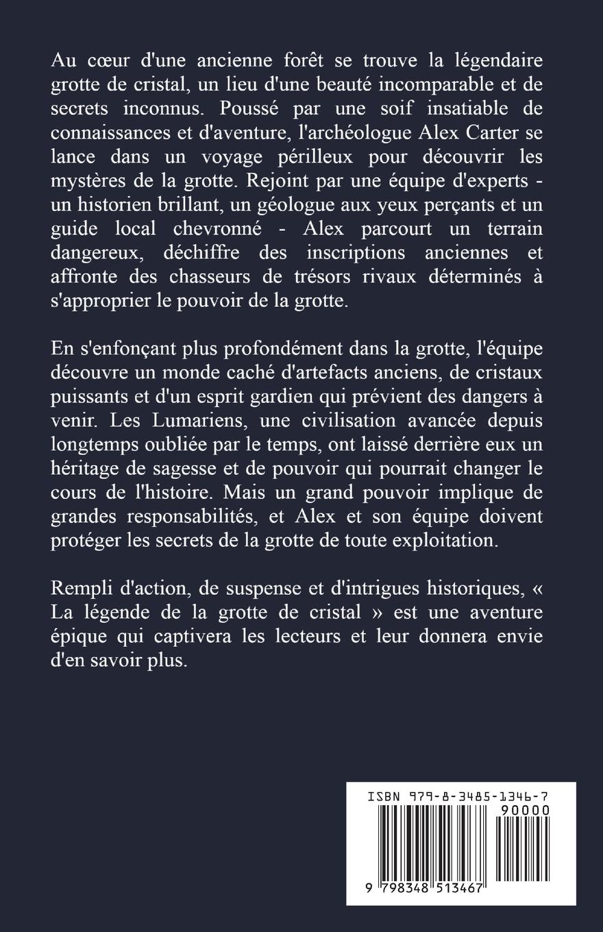 Rückseitencover La légende de la grotte de cristal
