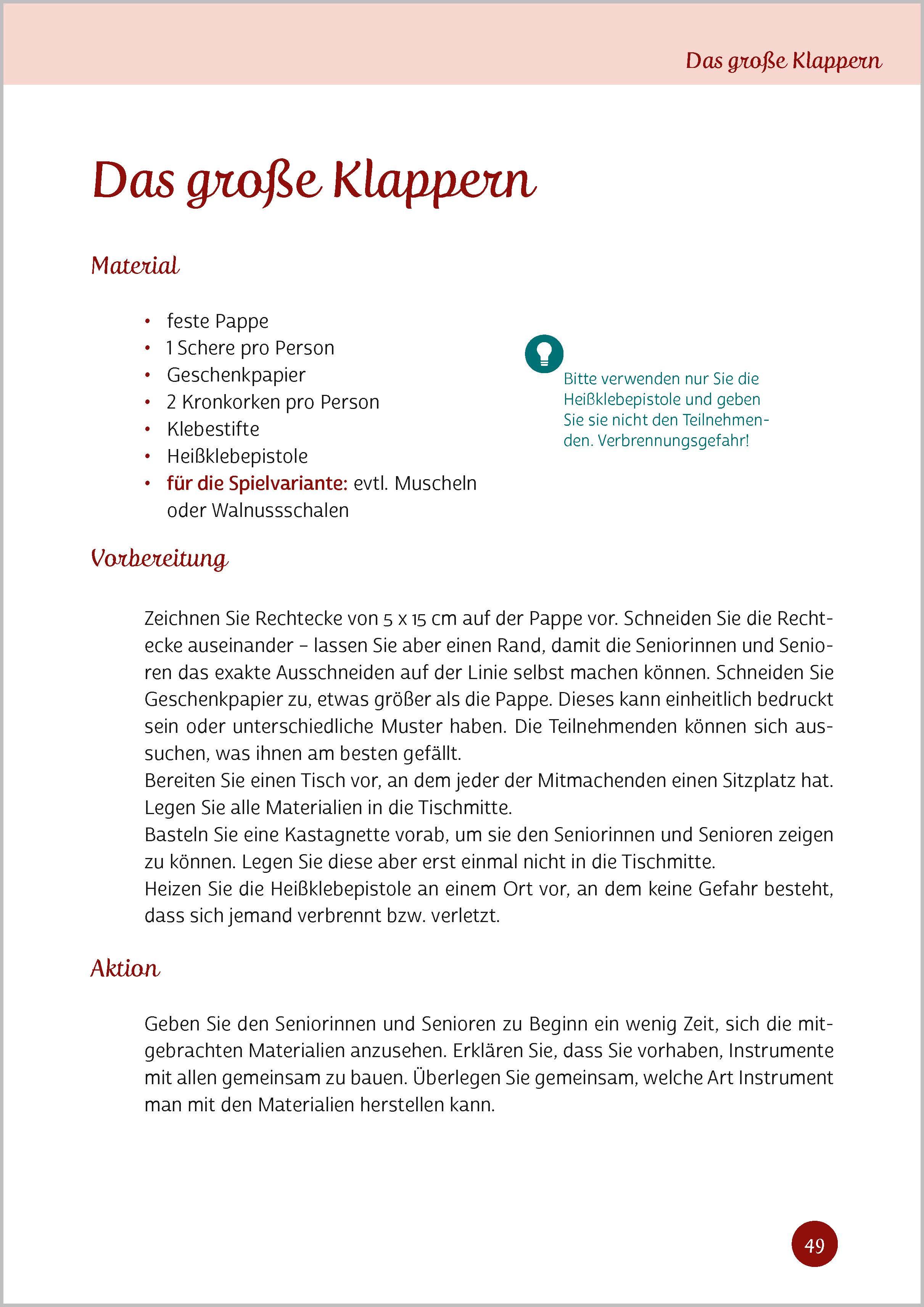 Beispielinhalt (Bild) Die besten Seniorenspiele für alle Sinne