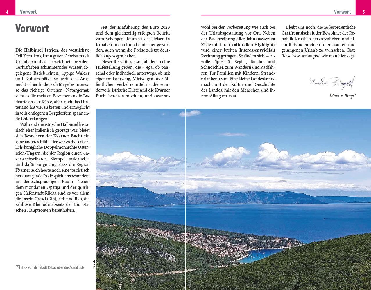 Beispielinhalt (Bild) Reise Know-How Reiseführer Kroatien: Istrien und Kvarner Bucht