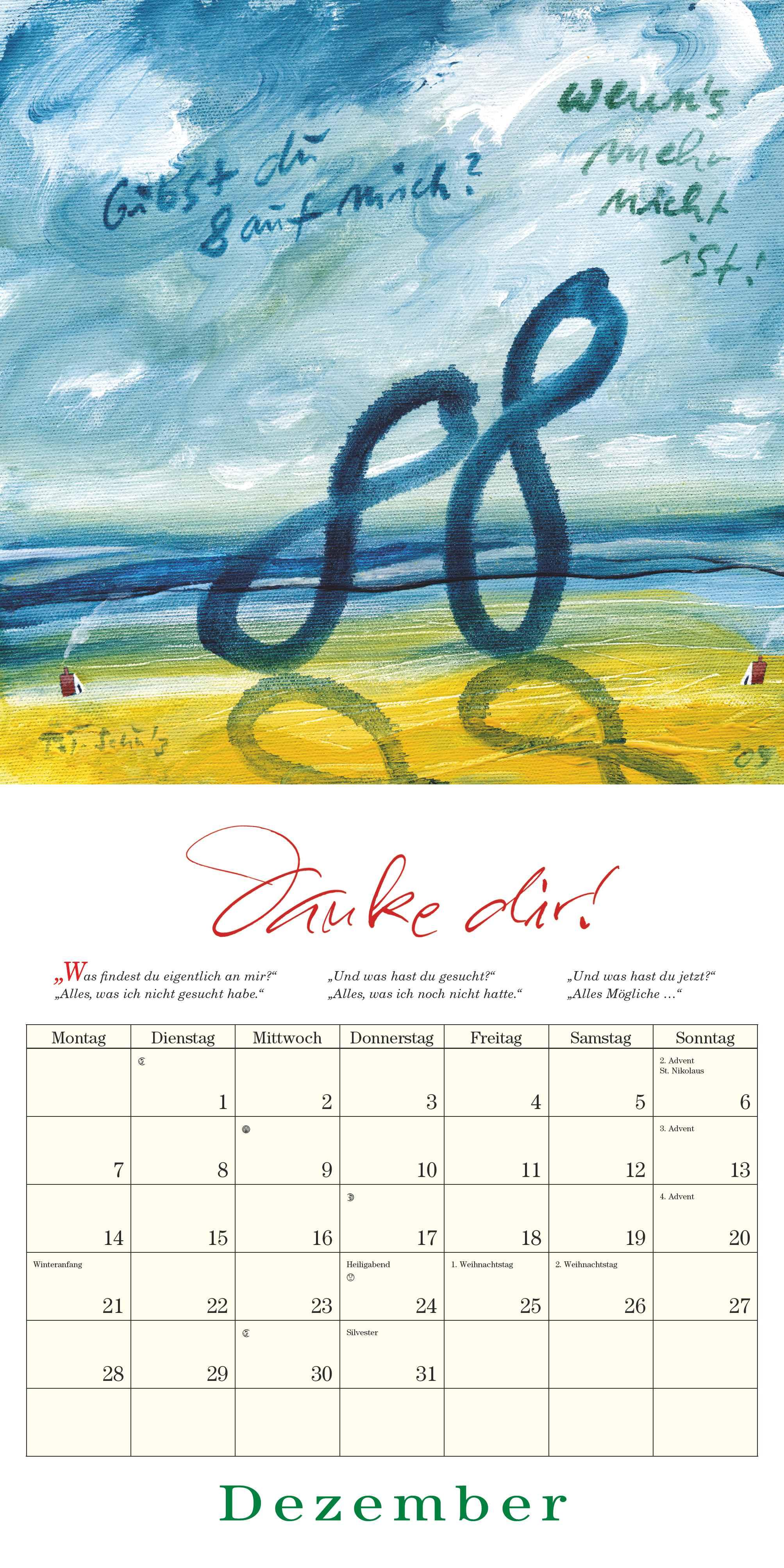 Beispielinhalt (Bild) Der Olle Hansen 2026 - Von Pit Schulz - Broschürenkalender - Format 30 x 30 cm