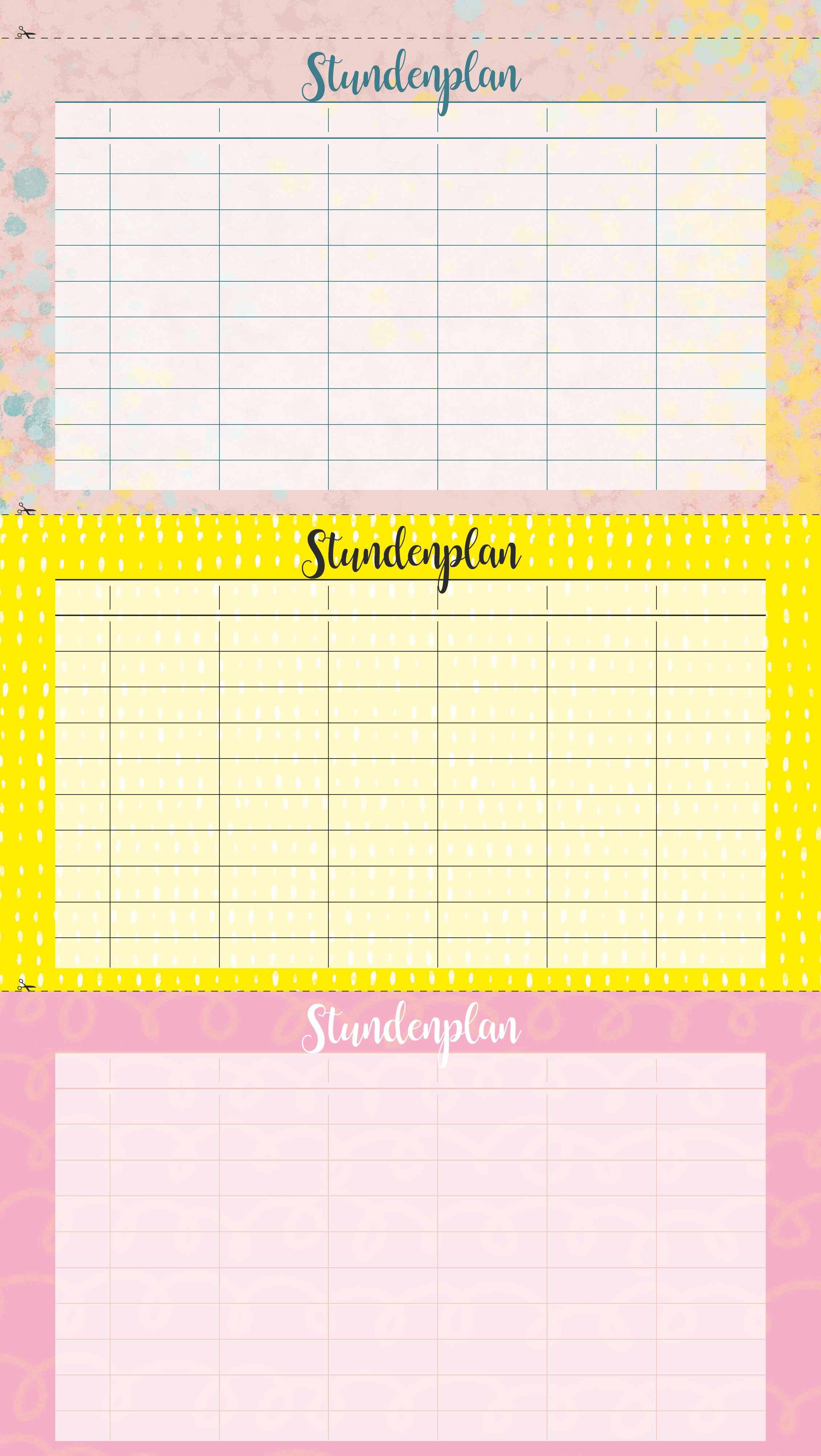 Beispielinhalt (Bild) Familienplaner Krimskrams mit Tasche 2026 - 4 Spalten - Familienkalender 22x49 cm - mit Ferienterminen - Stundenplänen - Wandkalender - Wandplaner