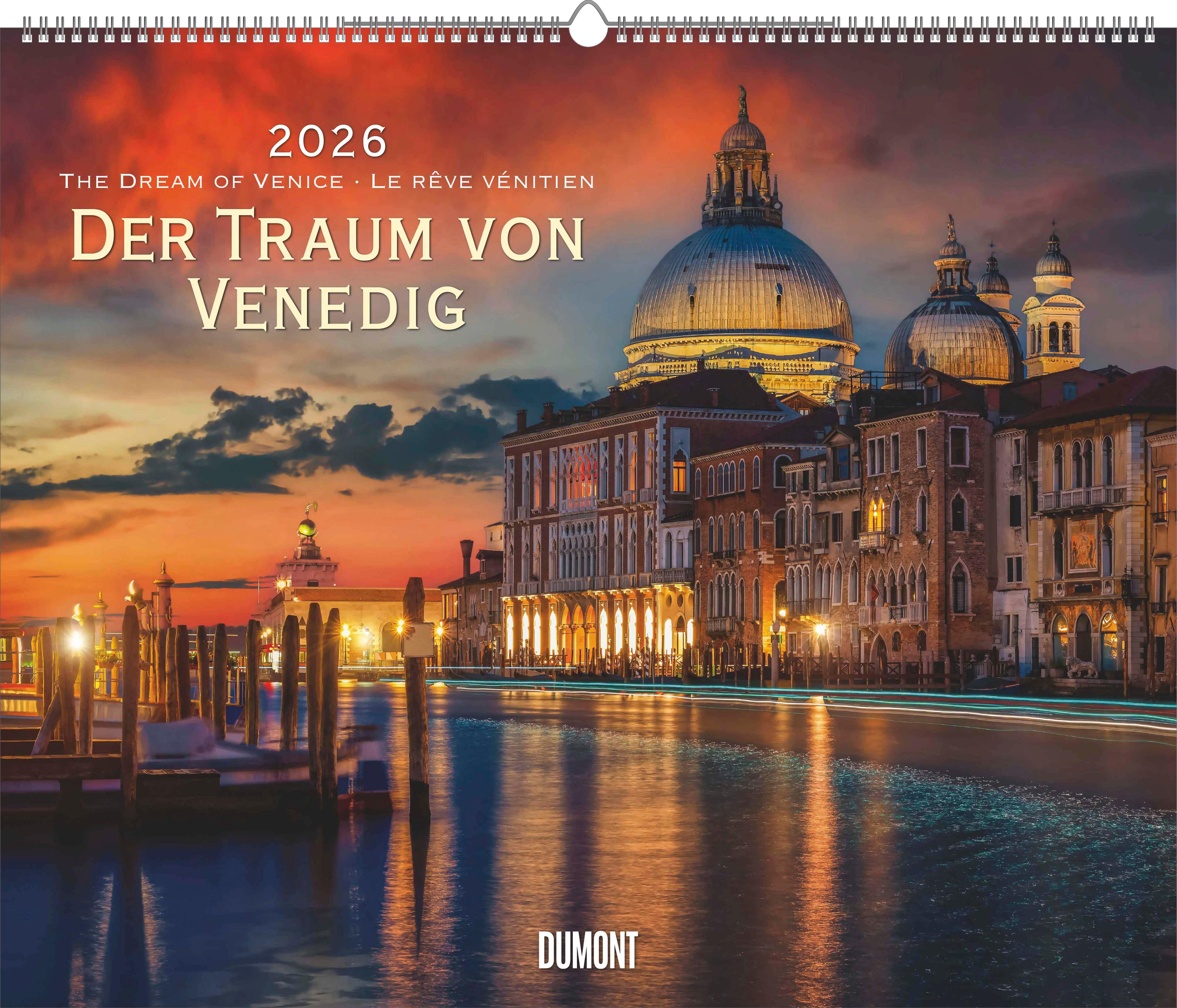 Vorderes Coverbild Der Traum von Venedig 2026 - Wandkalender 60,0 x 50,0 cm - Spiralbindung