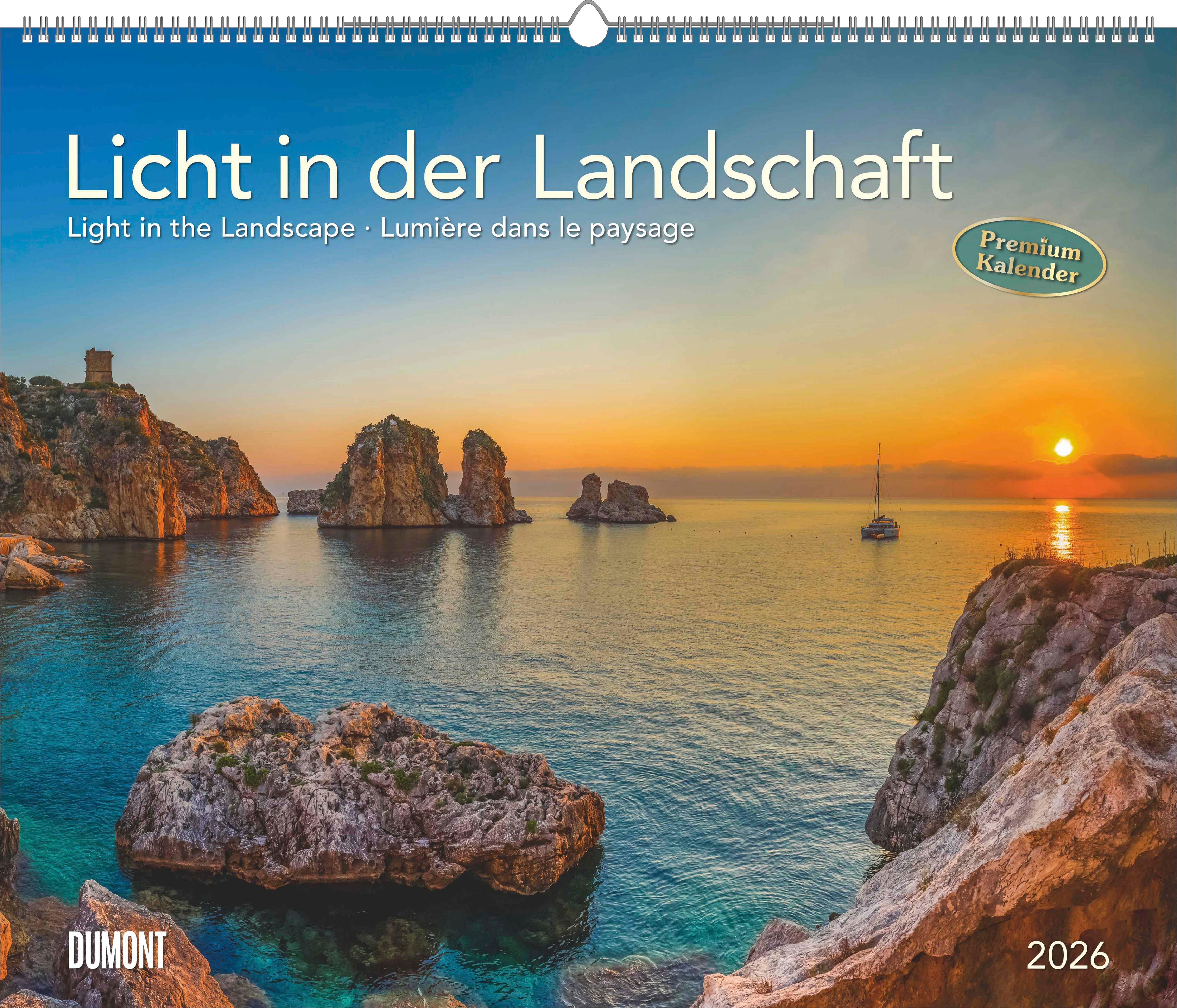 Vorderes Coverbild Licht in der Landschaft 2026 - Wandkalender 60,0 x 50,0 cm - Spiralbindung