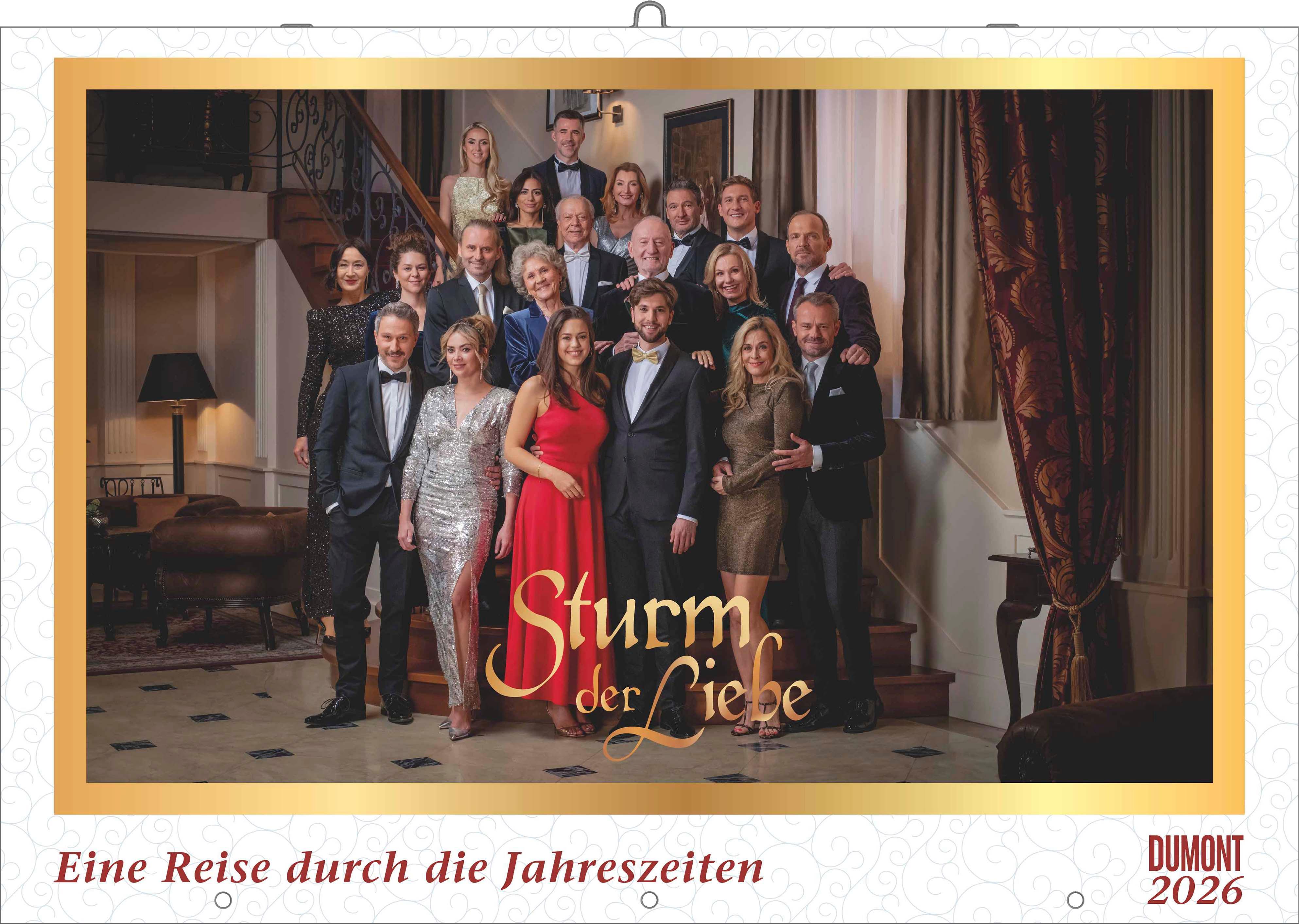Vorderes Coverbild Sturm der Liebe 2026 - Broschürenkalender - Wandkalender - mit Jahresplaner - Format 42 x 29 cm