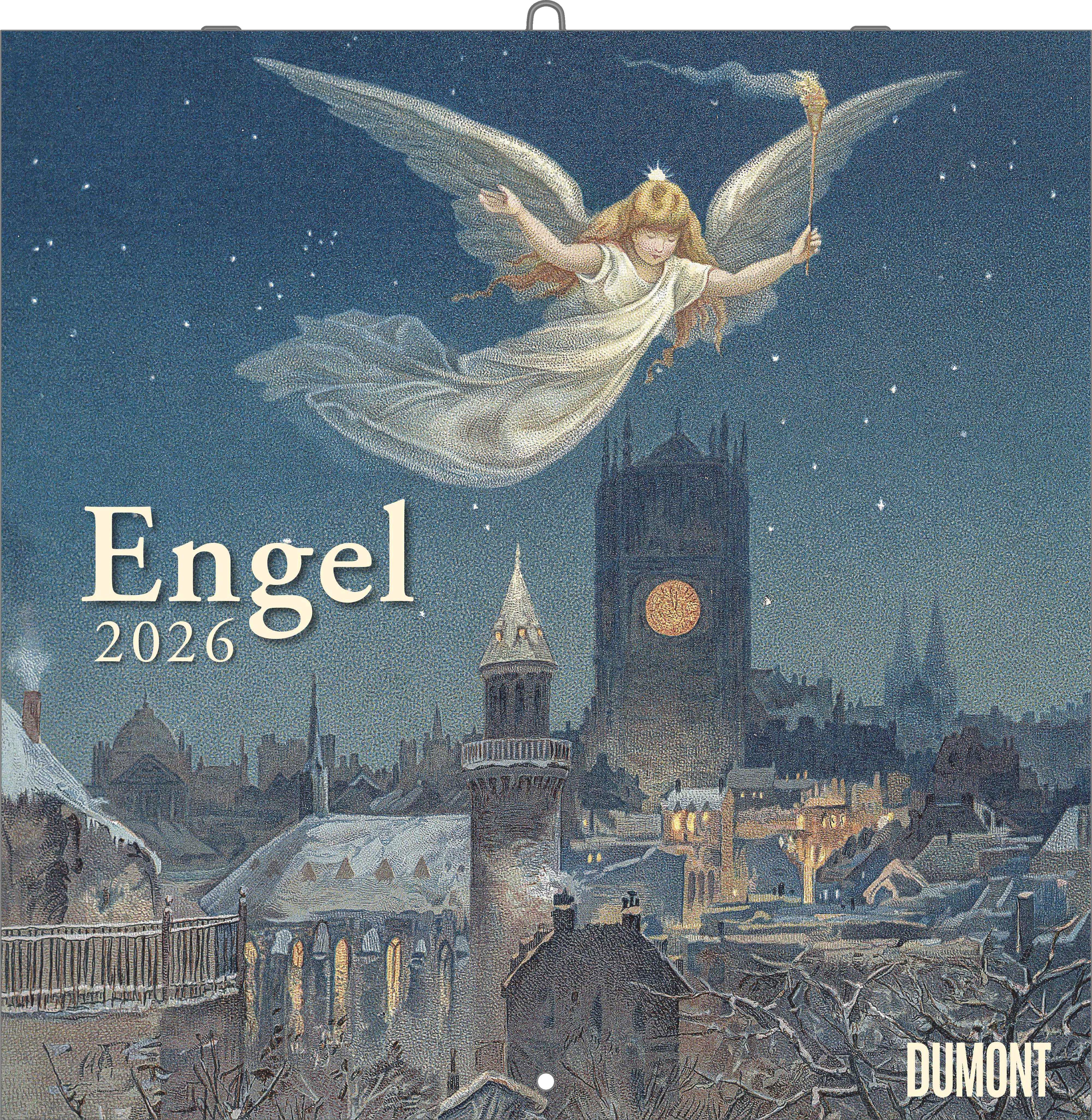 Vorderes Coverbild Engel 2026 - Broschürenkalender - Wandkalender - Format 30 x 30 cm
