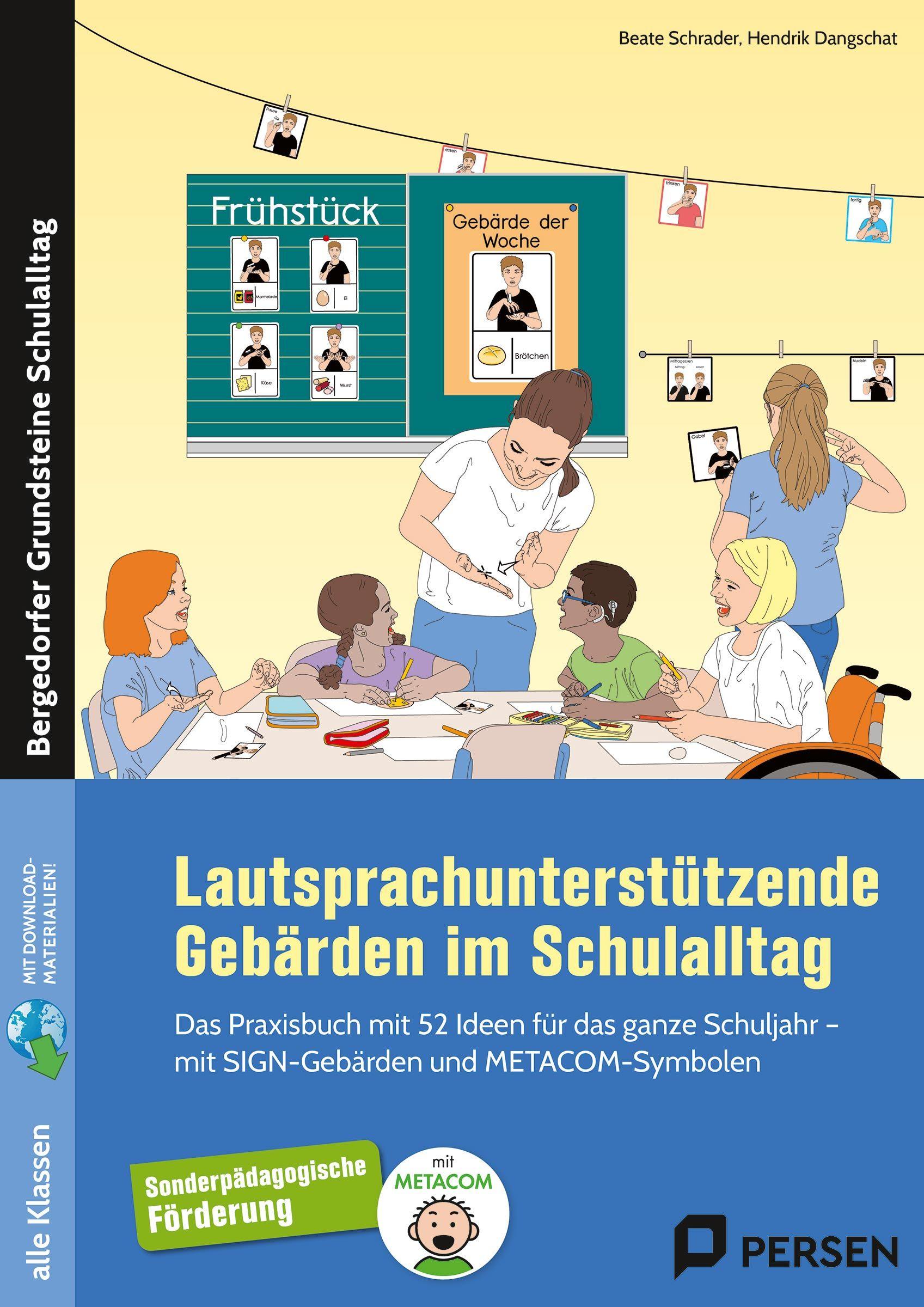 Vorderes Coverbild Lautsprachunterstützende Gebärden im Schulalltag