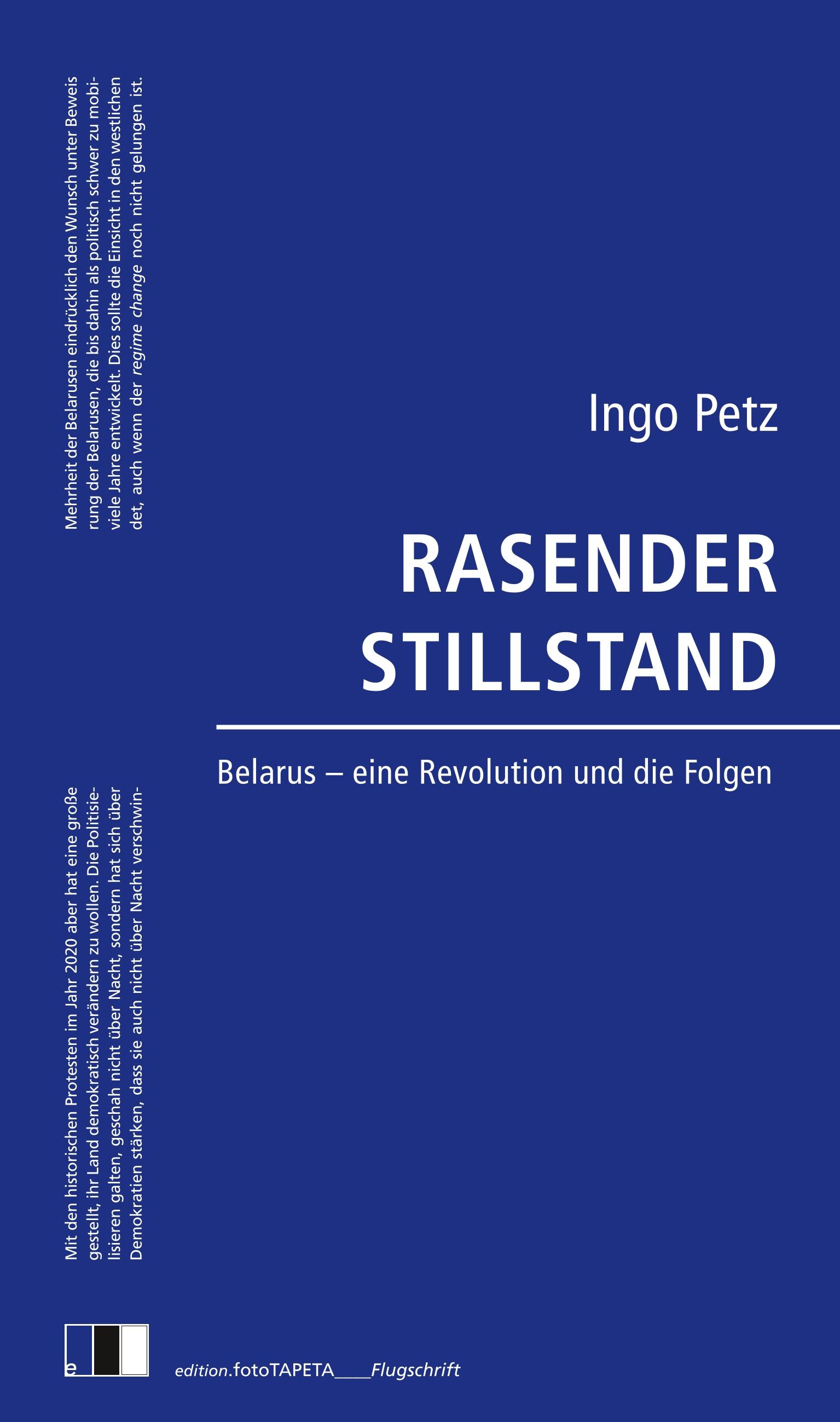 Vorderes Coverbild Rasender Stillstand