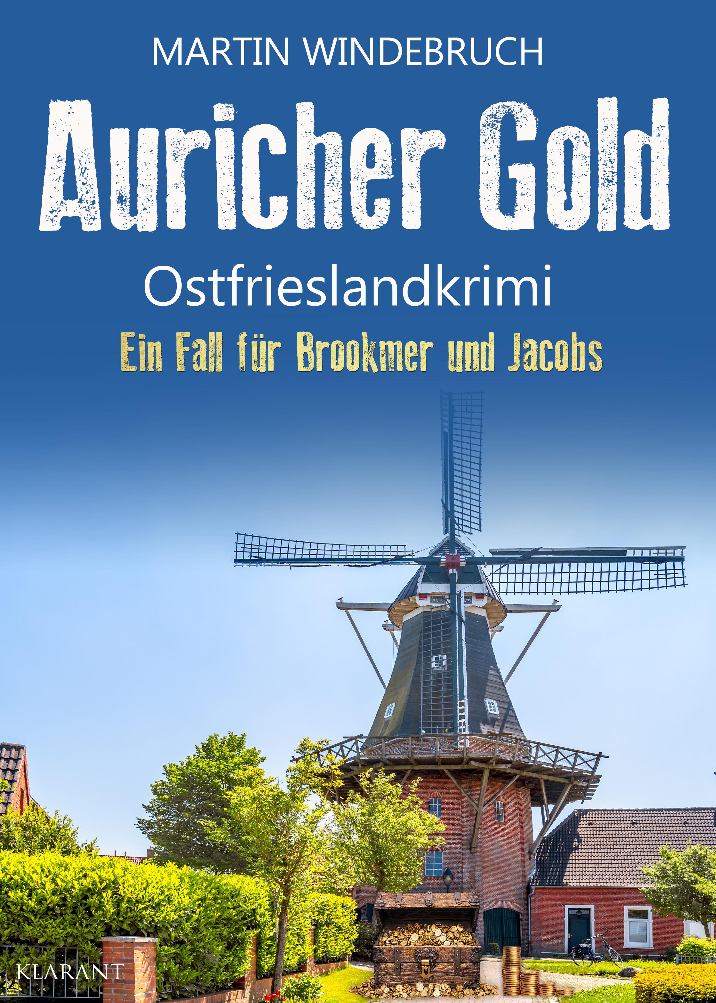 Vorderes Coverbild Auricher Gold. Ostfrieslandkrimi