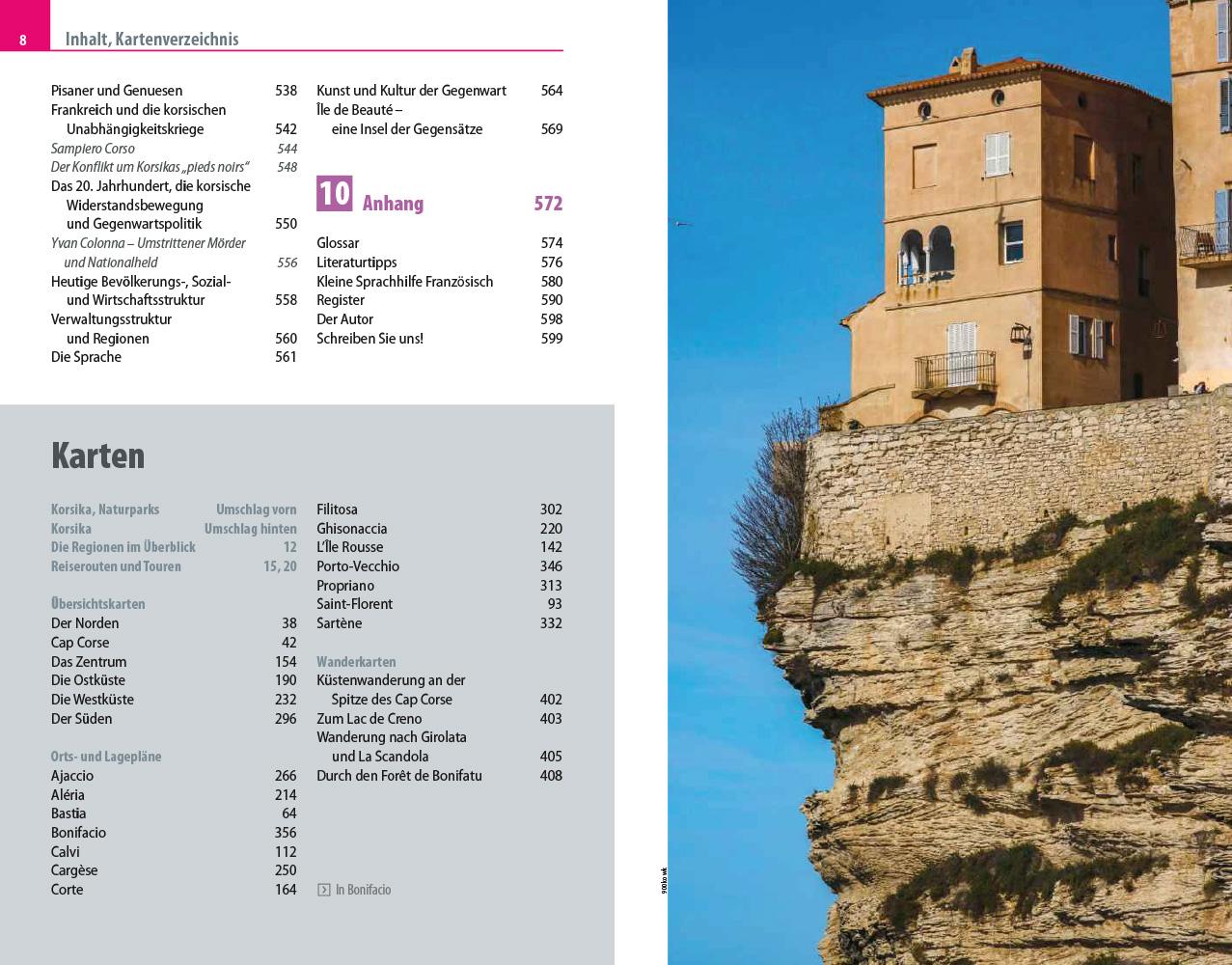 Beispielinhalt (Bild) Reise Know-How Reiseführer Korsika