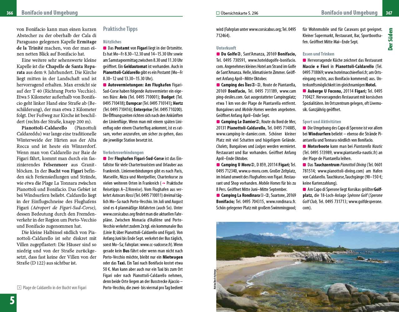 Beispielinhalt (Bild) Reise Know-How Reiseführer Korsika