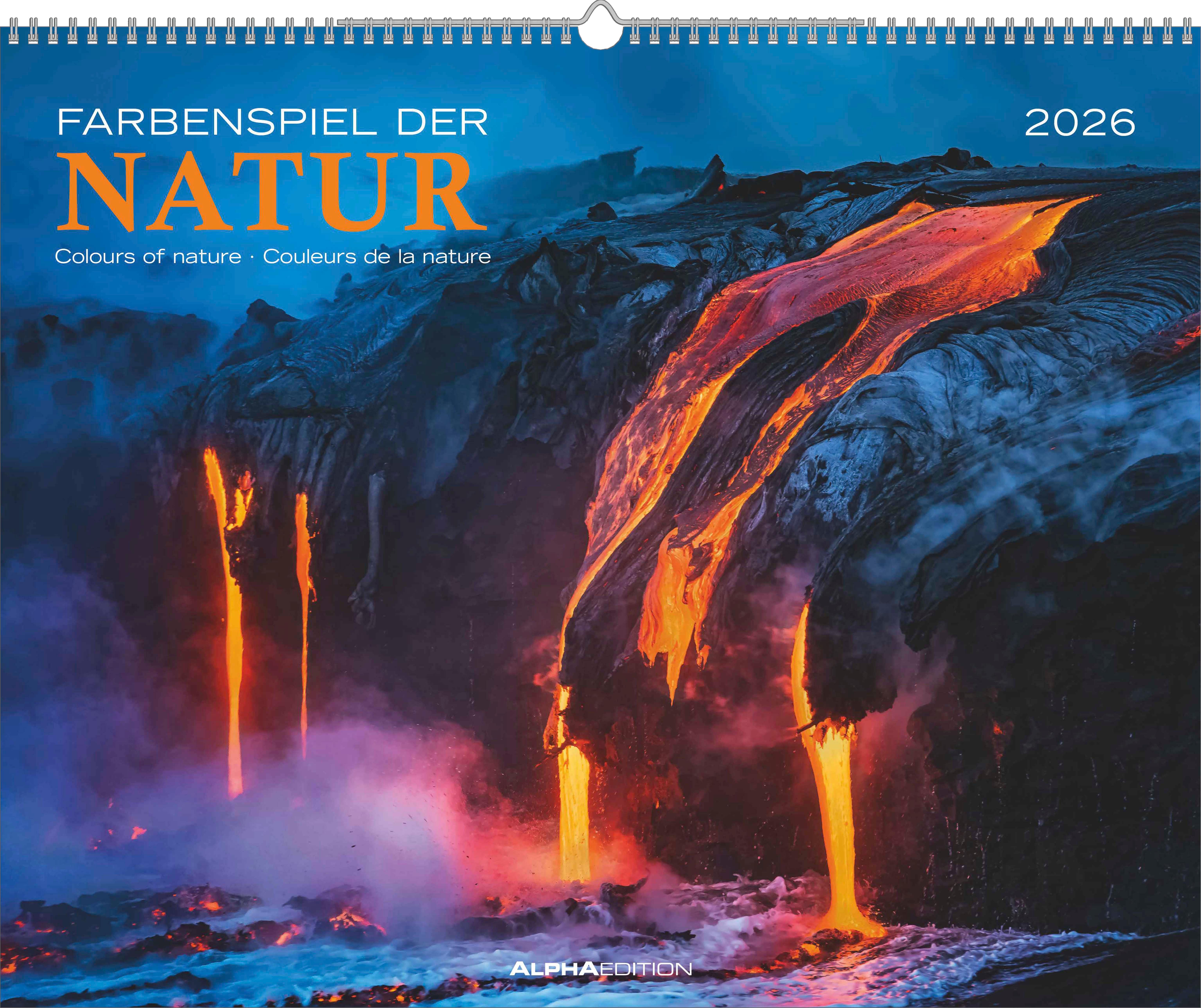 Vorderes Coverbild ALPHA EDITION - Farbenspiel der Natur 2026 - 52 x 42,5 cm