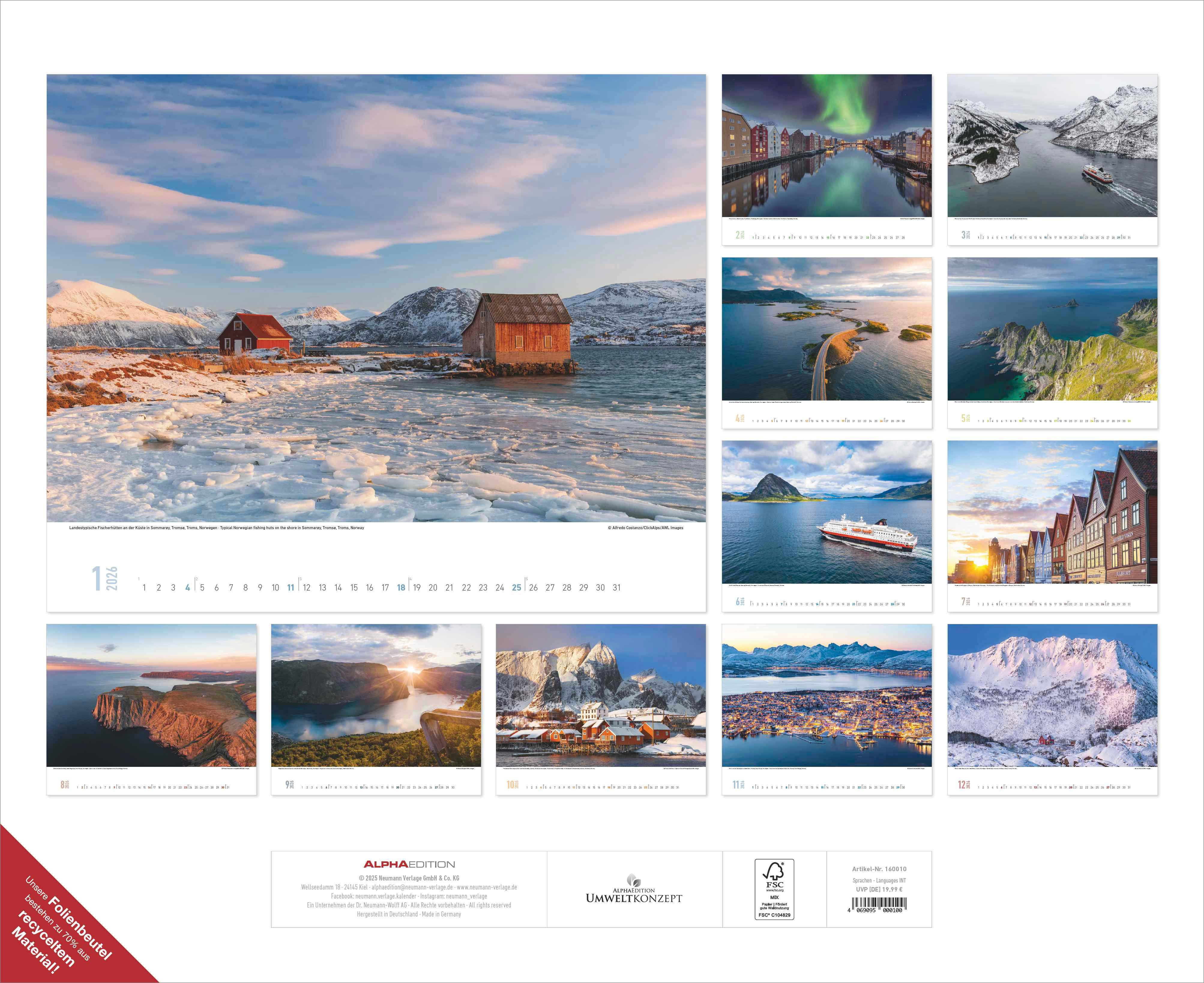 Rückseitencover Hurtigruten- im Bann der Fjorde und der Ruhe der Berge