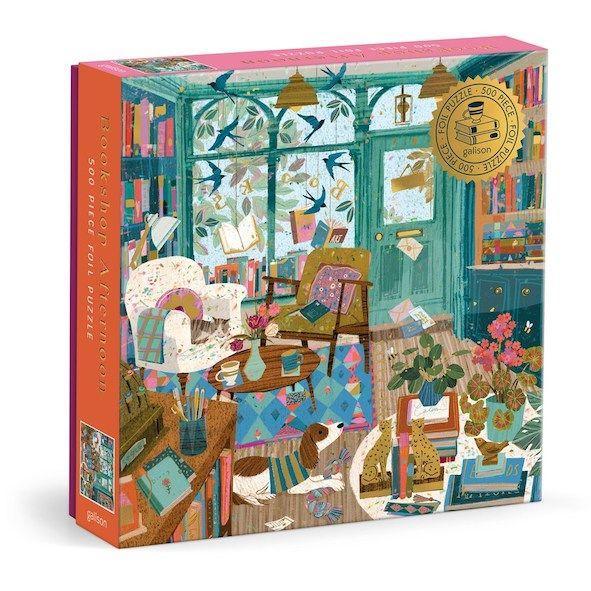 Vorderes Coverbild Bookshop Afternoon 500 Piece Foil Puzzle