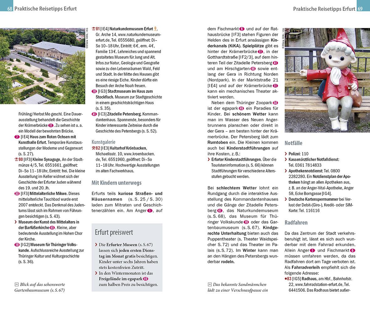 Beispielinhalt (Bild) Reise Know-How CityTrip Erfurt und Weimar
