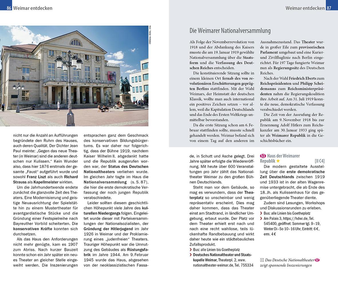 Beispielinhalt (Bild) Reise Know-How CityTrip Erfurt und Weimar