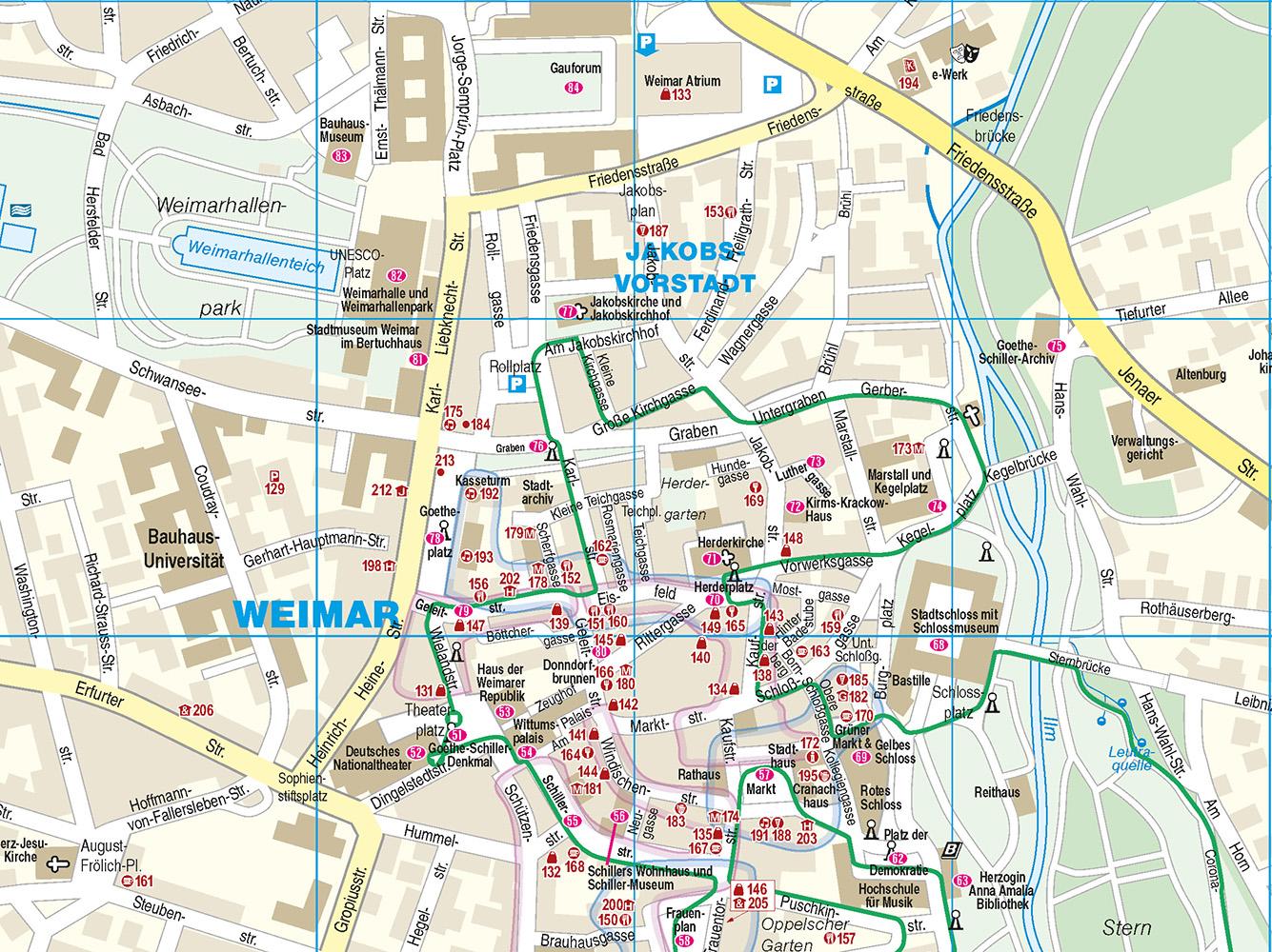 Beispielinhalt (Bild) Reise Know-How CityTrip Erfurt und Weimar
