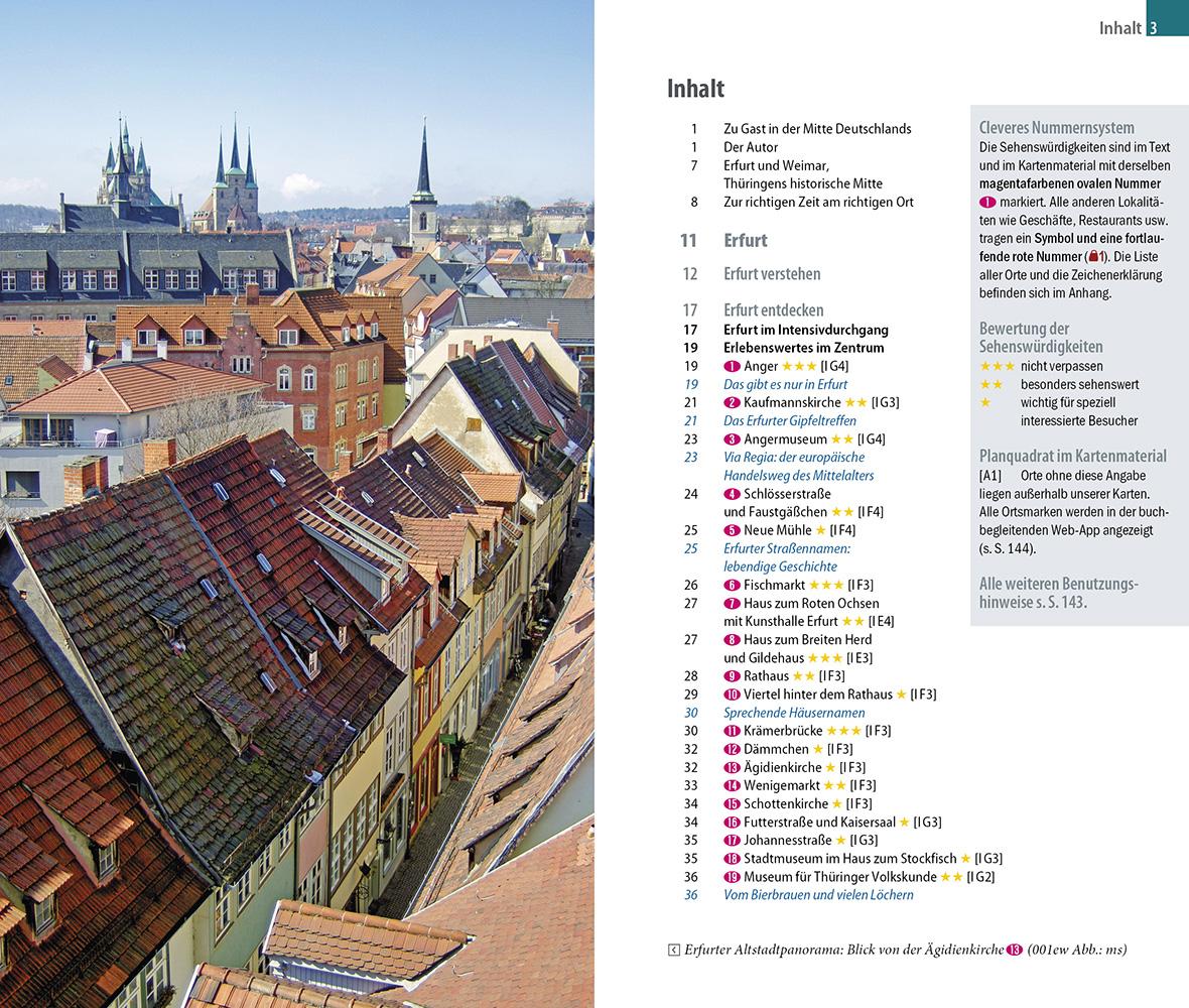 Beispielinhalt (Bild) Reise Know-How CityTrip Erfurt und Weimar