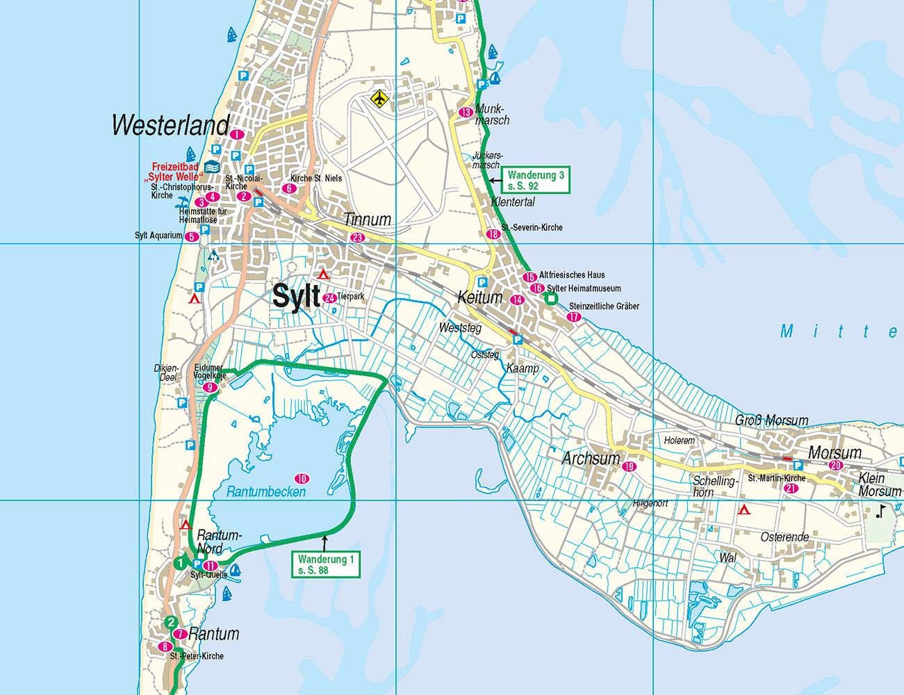 Beispielinhalt (Bild) Reise Know-How InselTrip Sylt