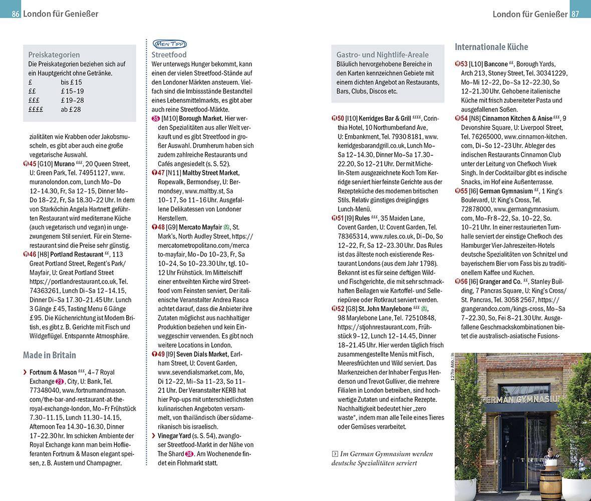 Beispielinhalt (Bild) Reise Know-How CityTrip London