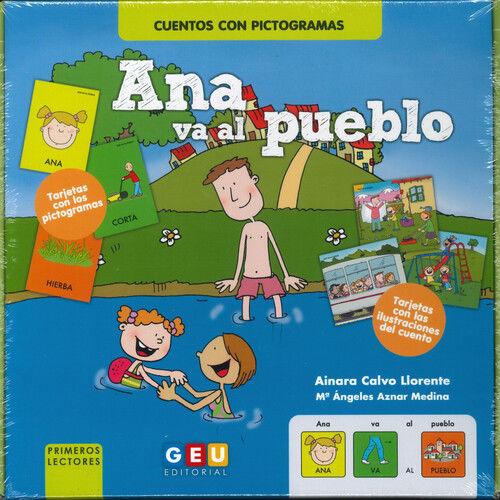 Beispielinhalt (Bild) Ana va al pueblo. Cuentos con pictogramas