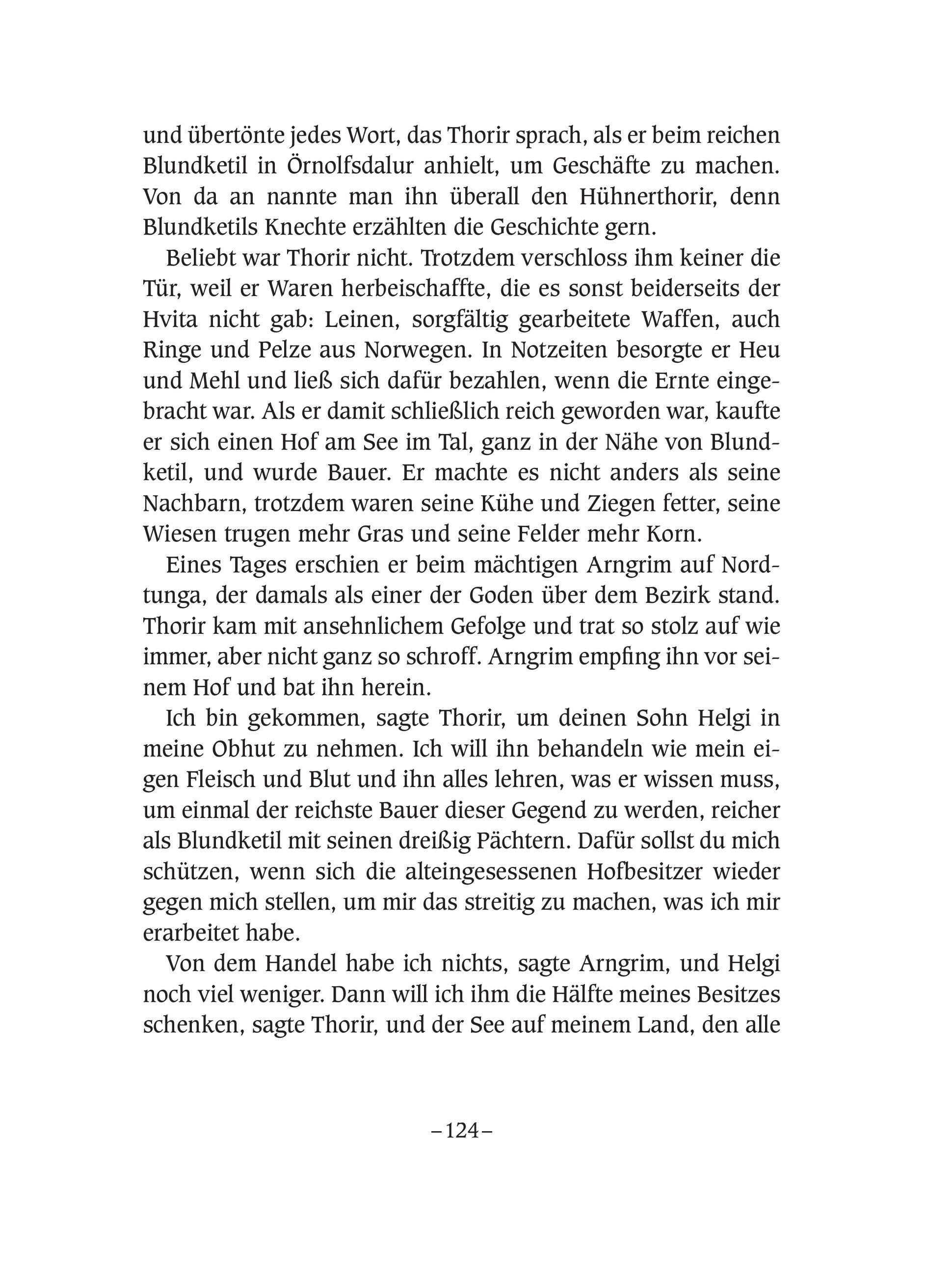 Beispielinhalt (Bild) Der Mordbrand von Örnolfsdalur und andere Isländer-Sagas