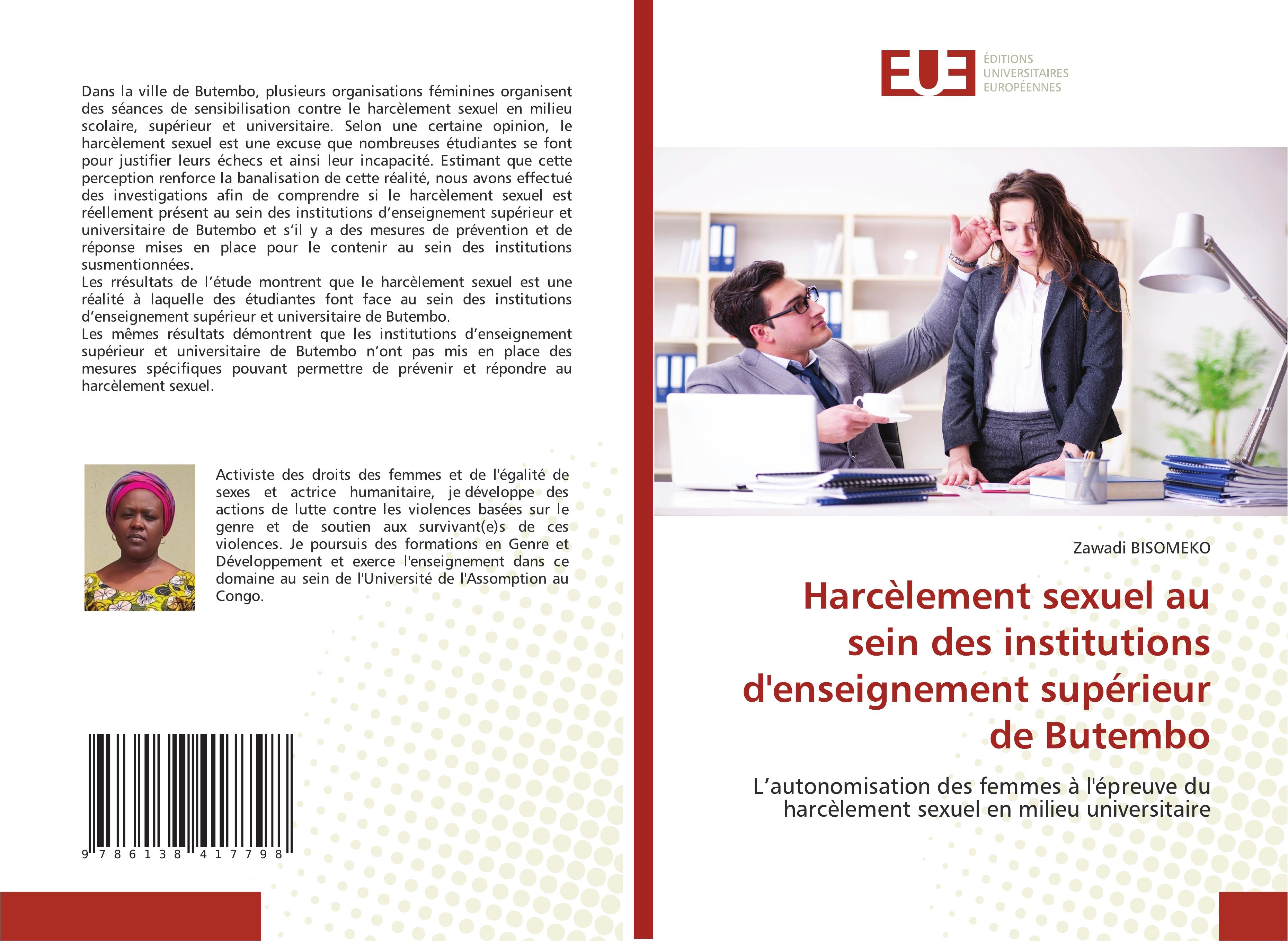 Vorderes Coverbild Harcèlement sexuel au sein des institutions d'enseignement supérieur de Butembo
