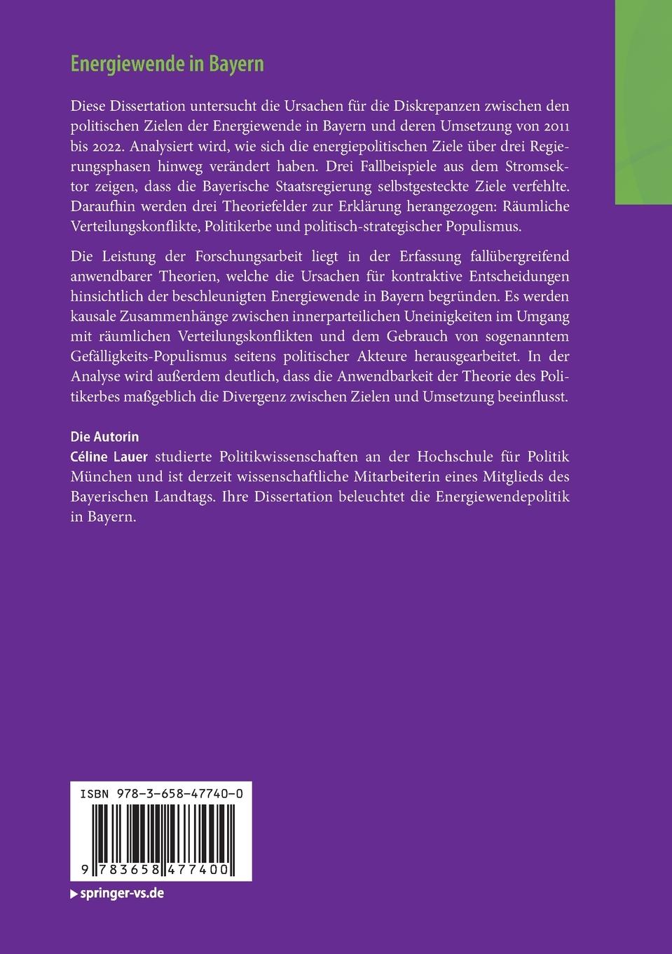 Rückseitencover Energiewende in Bayern