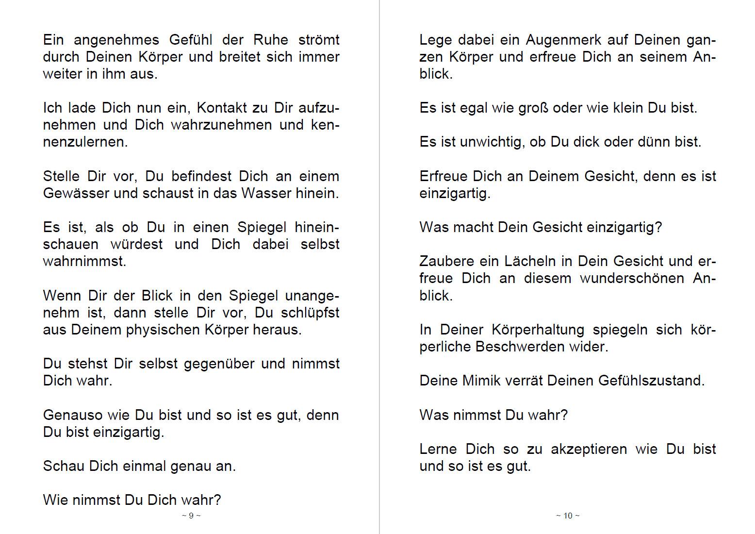 Beispielinhalt (Bild) 30 kurze Entspannungsgeschichten