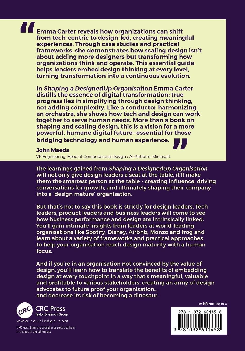 Rückseitencover Shaping a DesignedUp Organisation