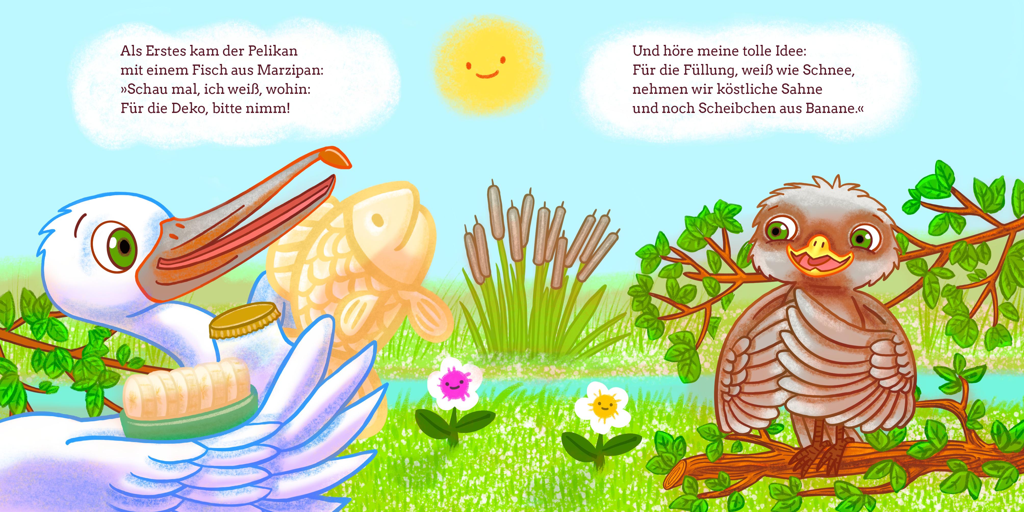 Beispielinhalt (Bild) Der kleine Spatz feiert Geburtstag