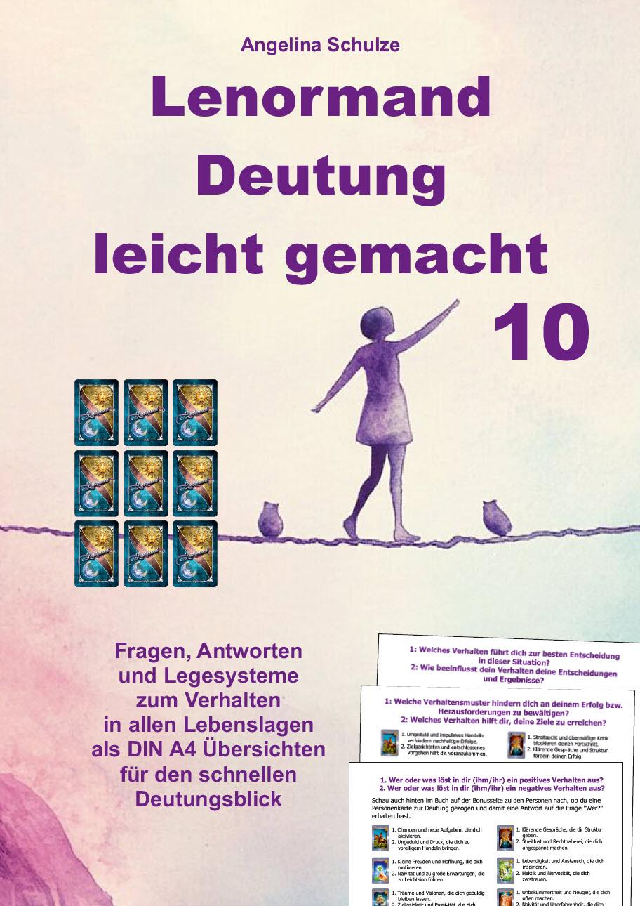 Vorderes Coverbild Lenormand Deutung leicht gemacht 10
