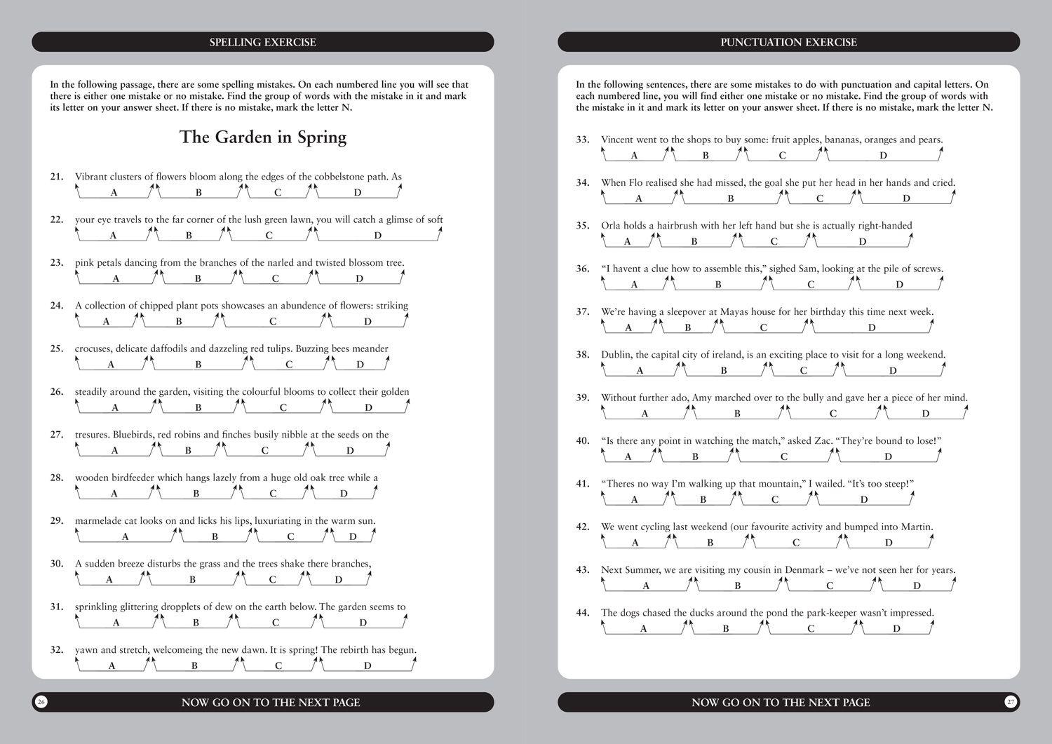 Beispielinhalt (Bild) 11+ English Practice Papers Book 3