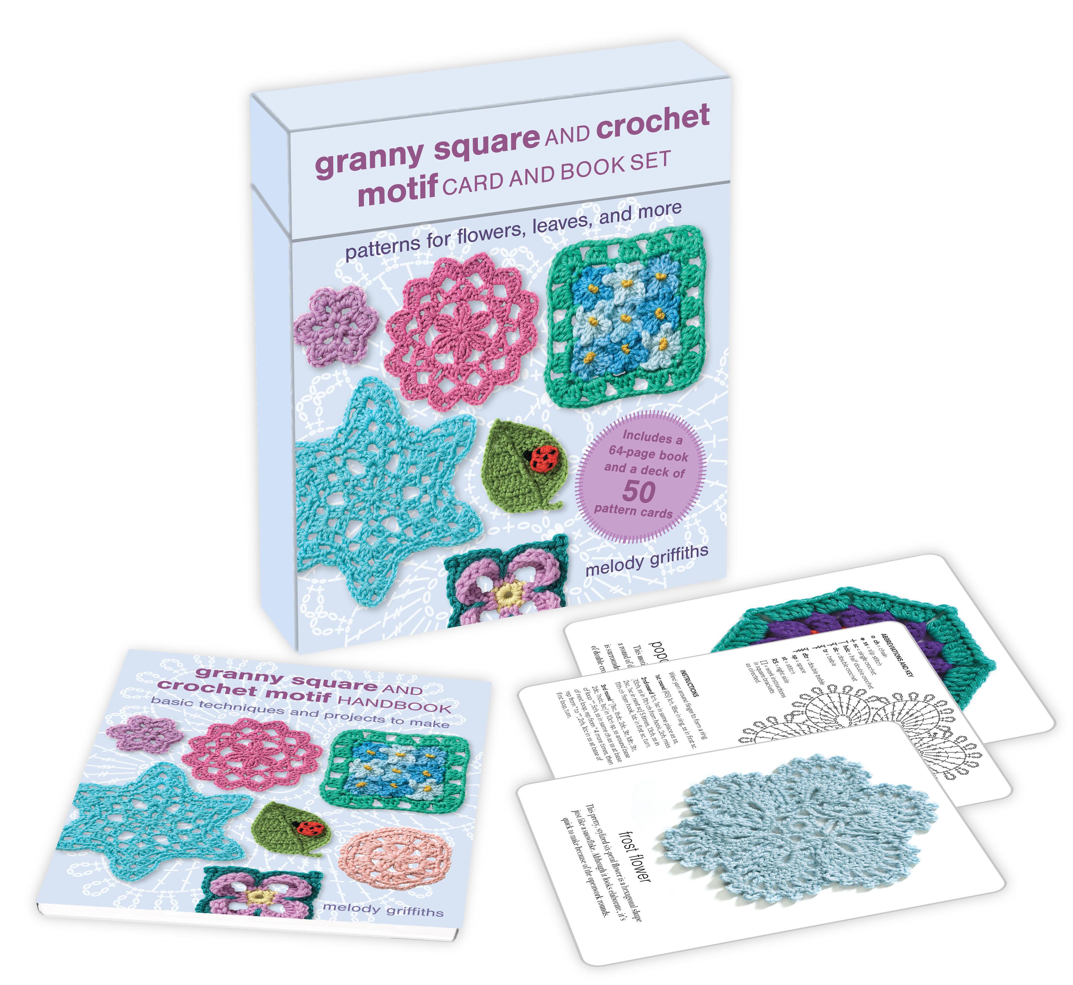 Vorderes Coverbild Granny Square and Crochet Motif Card and Book Set: 50 cards and a 64-page book