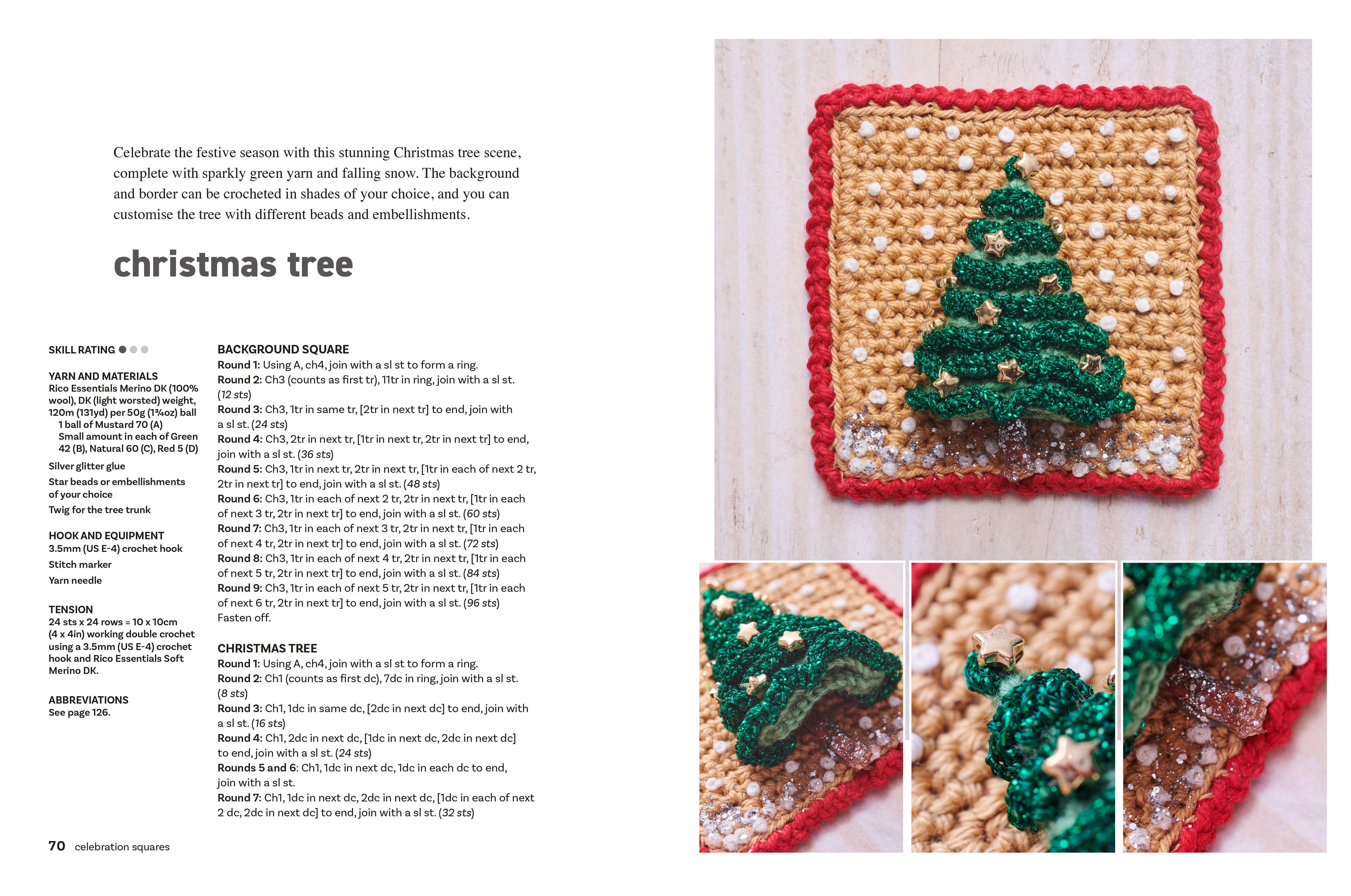 Beispielinhalt (Bild) Crocheted Squares: 35 patterns to make