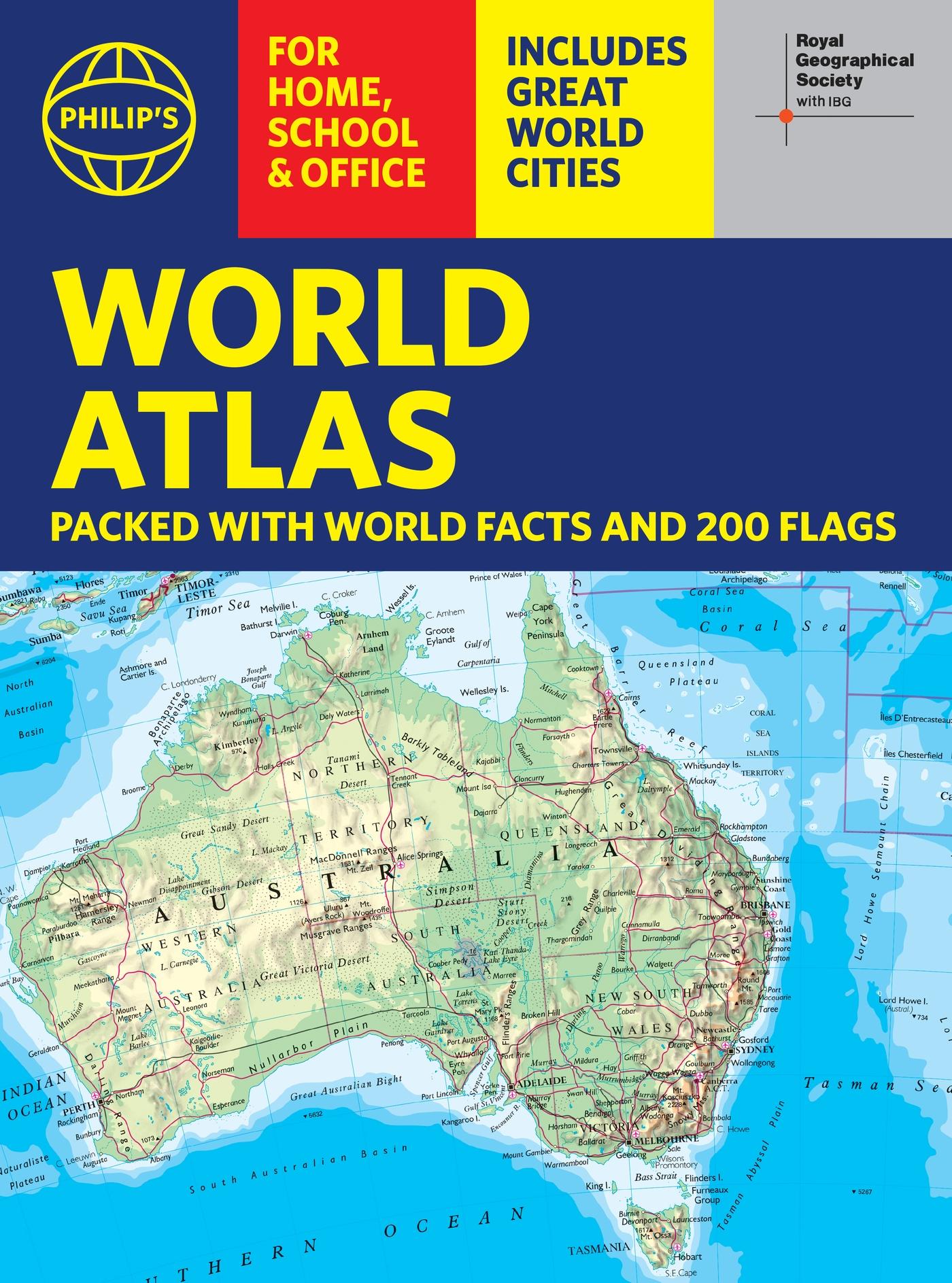 Vorderes Coverbild Philip's RGS World Atlas (A4)