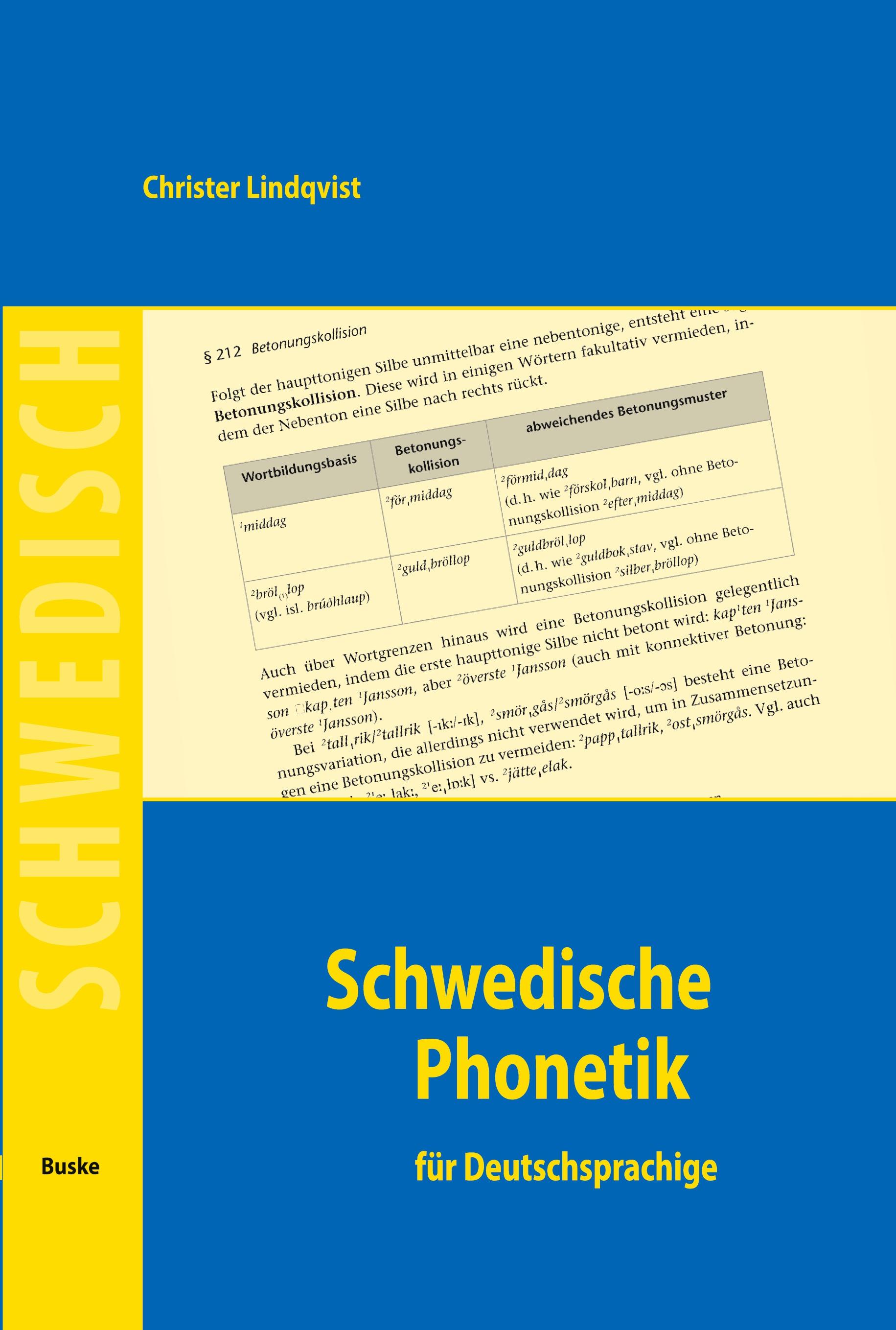Vorderes Coverbild Schwedische Phonetik
