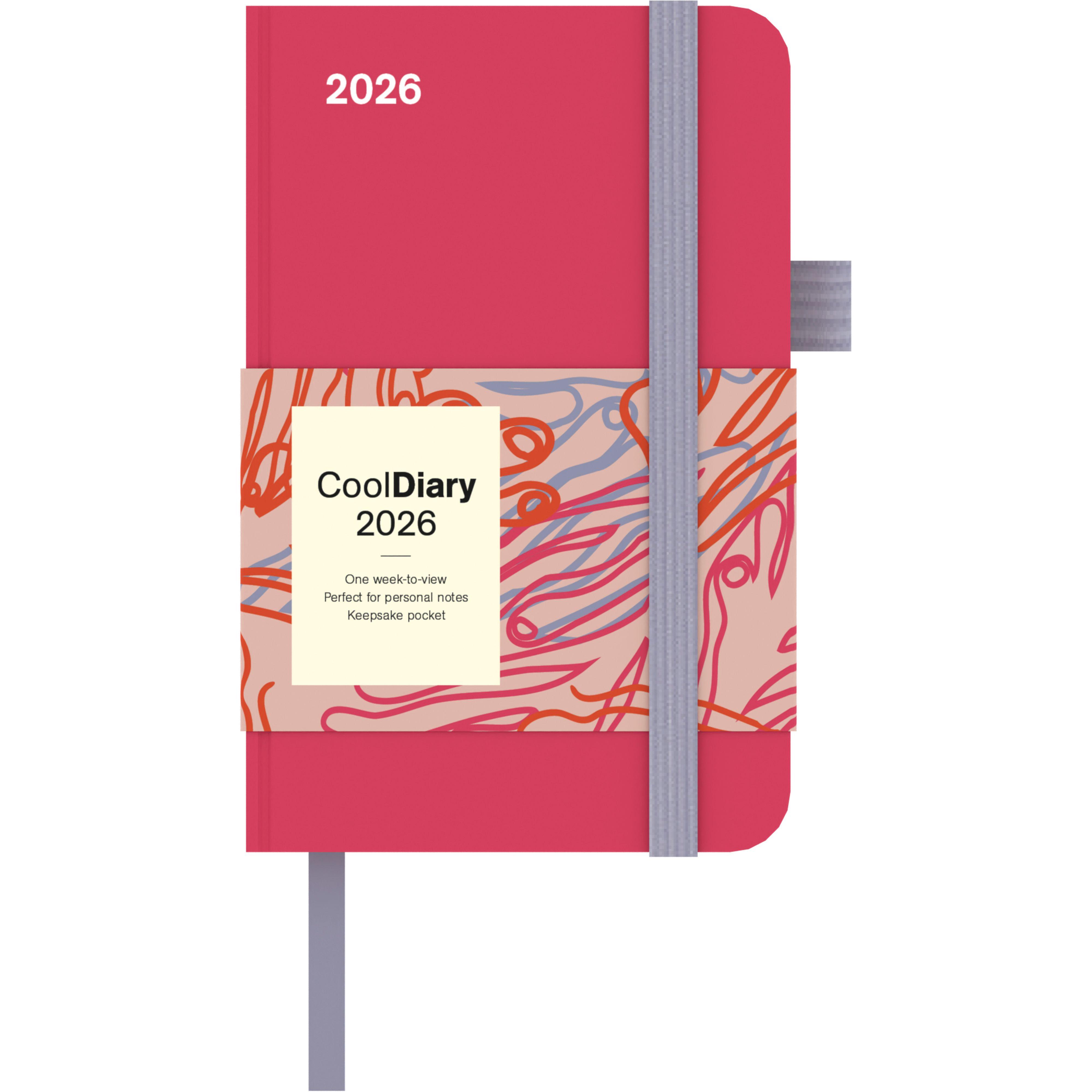 Vorderes Coverbild Sunset Coral 2026 - Diary - Buchkalender - Taschenkalender - 9x14
