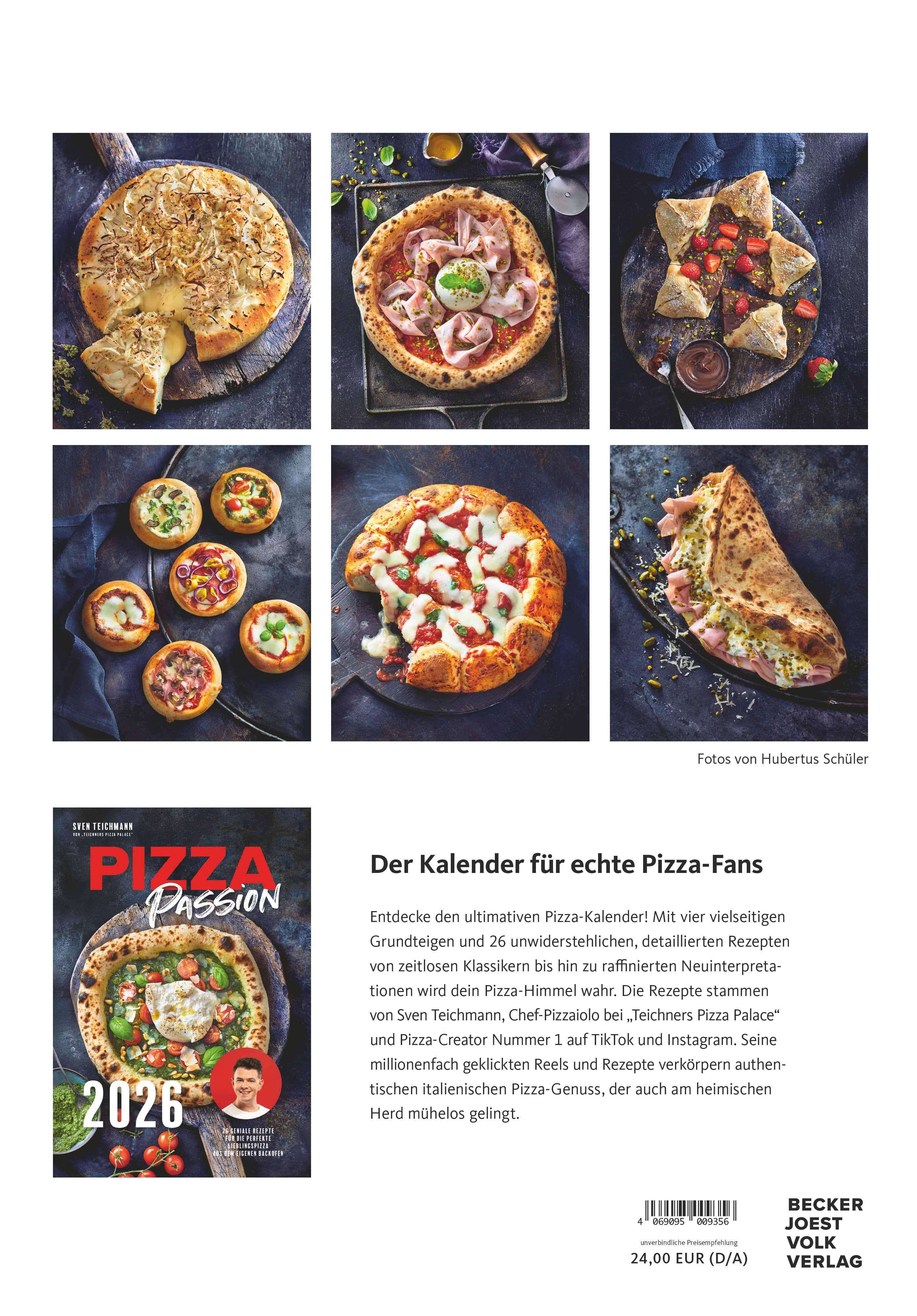 Rückseitencover Pizza Passion - mit 27 Rezepten und Tipps von Sven Teichmann für die beste selbstgemachte Pizza