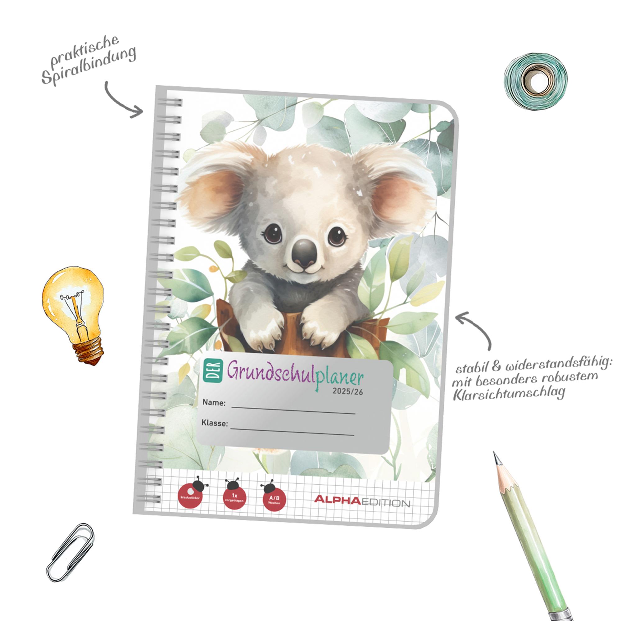 Beispielinhalt (Bild) Grundschulplaner Koala