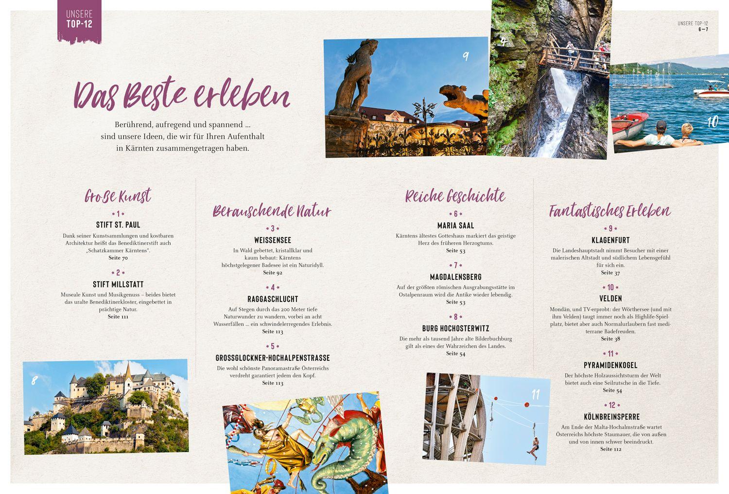 Beispielinhalt (Bild) DuMont Bildatlas Kärnten